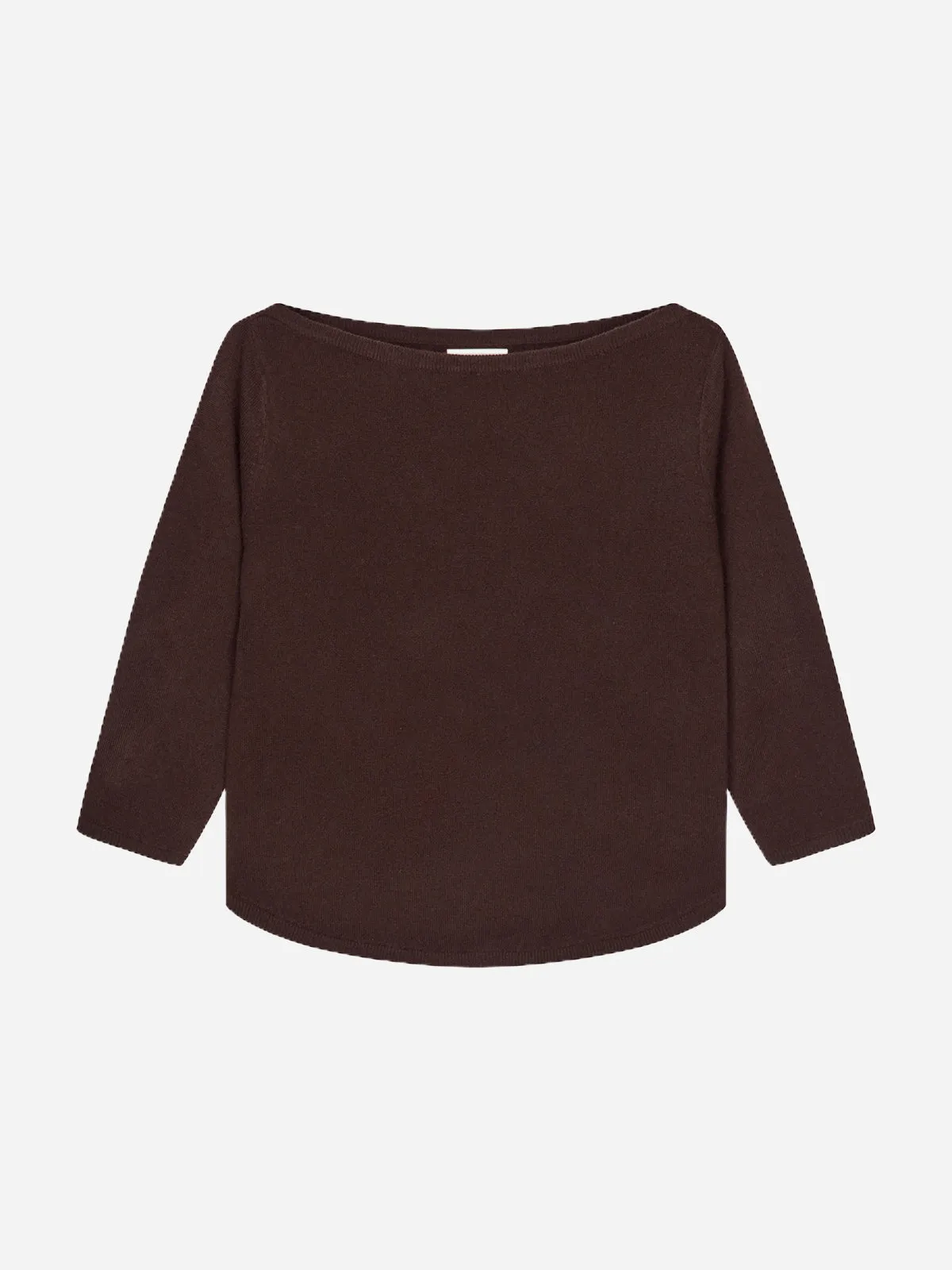 Women's Boat Neck - Dark Brown sold by People’s Republic of Cashmere product image thumbnail 3