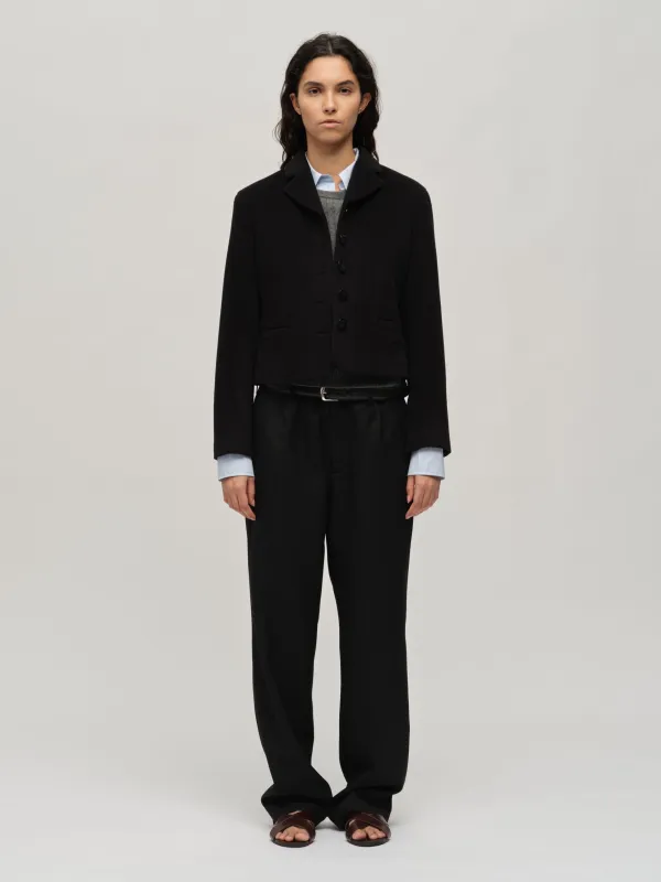 Women's Short Blazer - Black made by People’s Republic of Cashmere