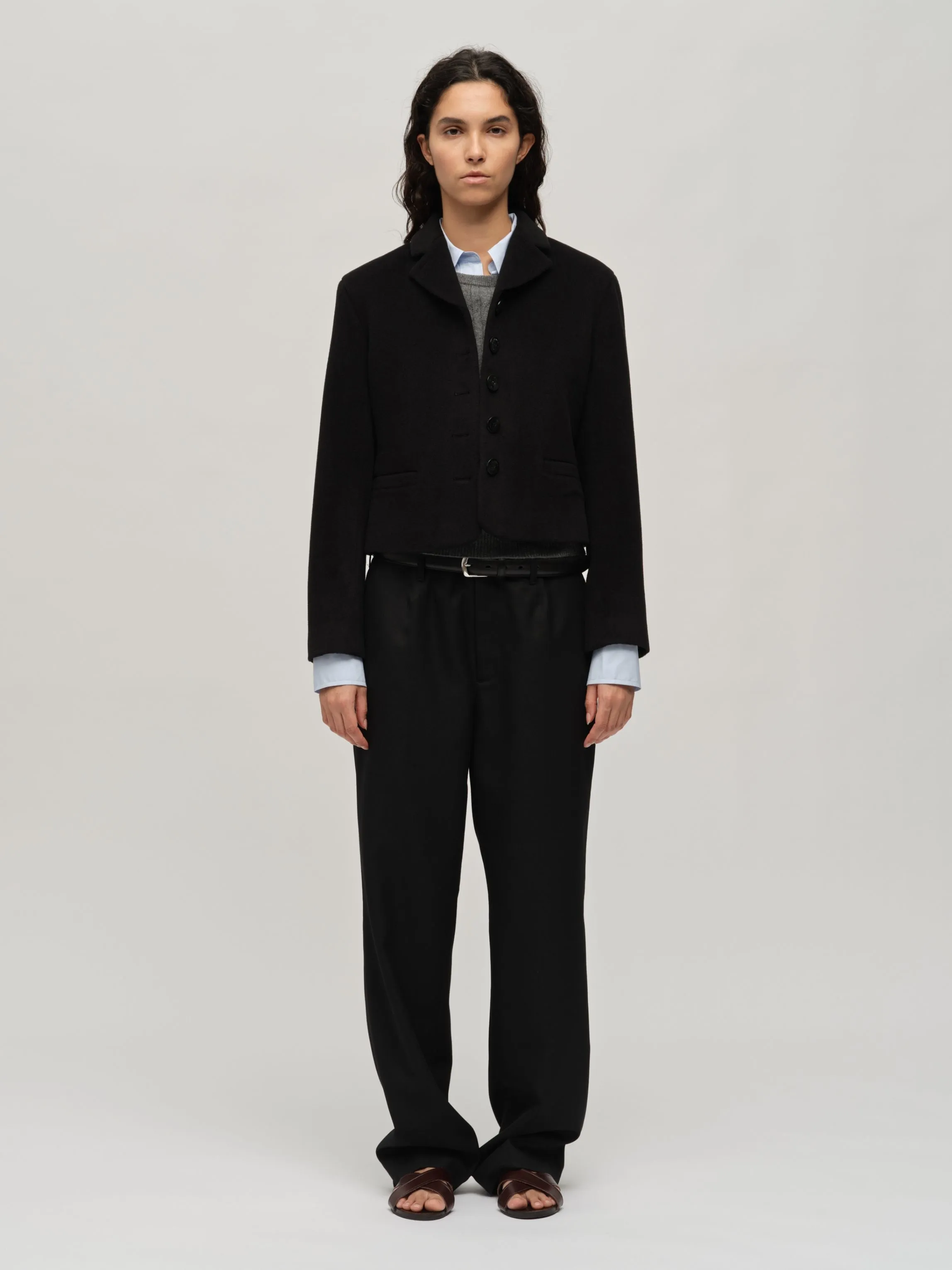 Women's Short Blazer - Black sold by People’s Republic of Cashmere
