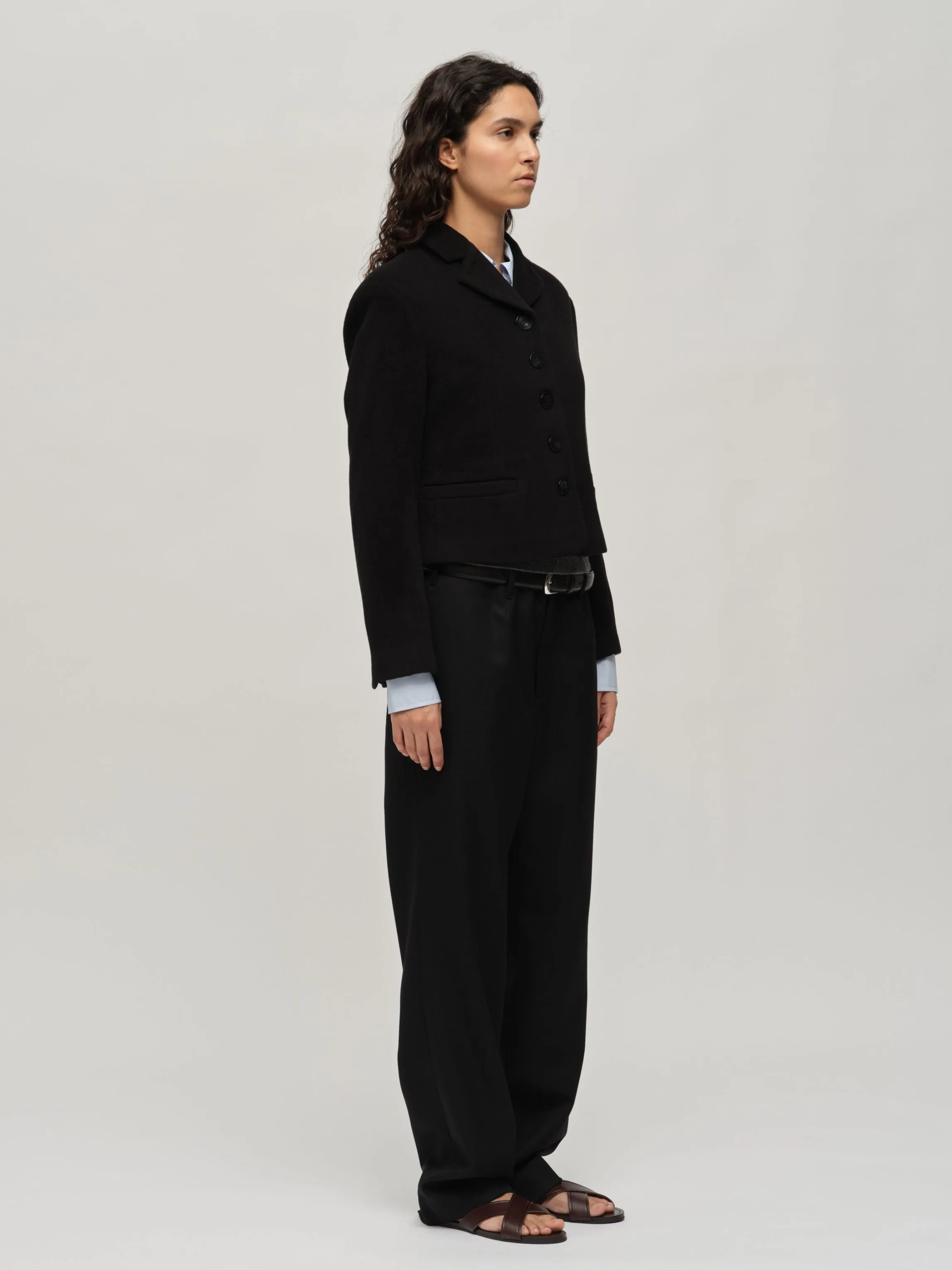 Women's Short Blazer - Black sold by People’s Republic of Cashmere product image thumbnail 2