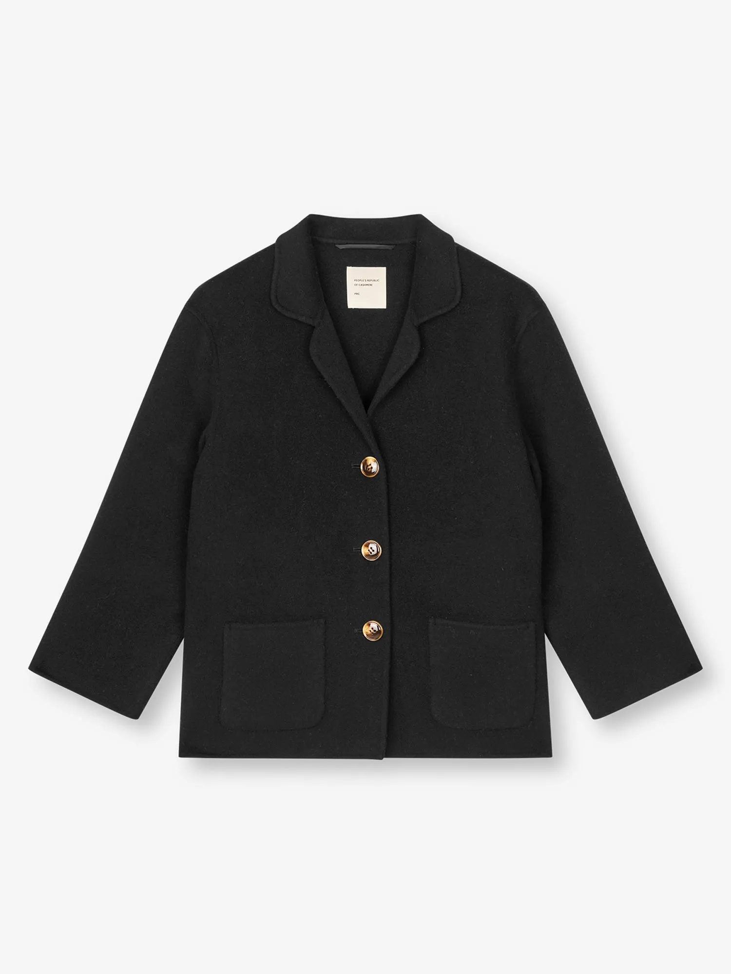 Women's Overshirt Jacket - Black sold by People’s Republic of Cashmere product image thumbnail 3