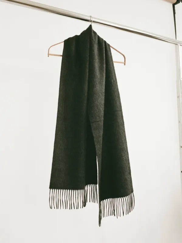 Cashmere Woven Scarf - Dark Grey made by People’s Republic of Cashmere