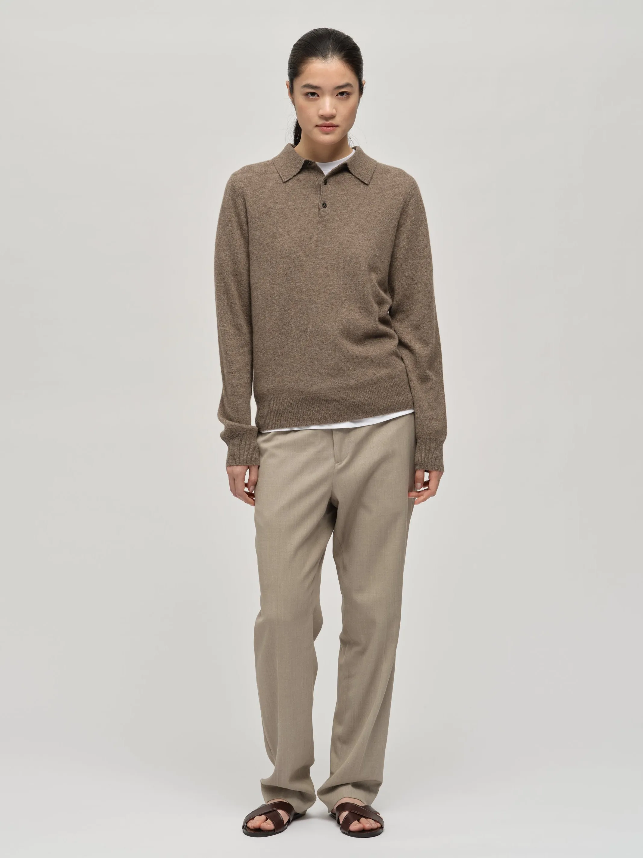 Original Polo - Truffle sold by People’s Republic of Cashmere