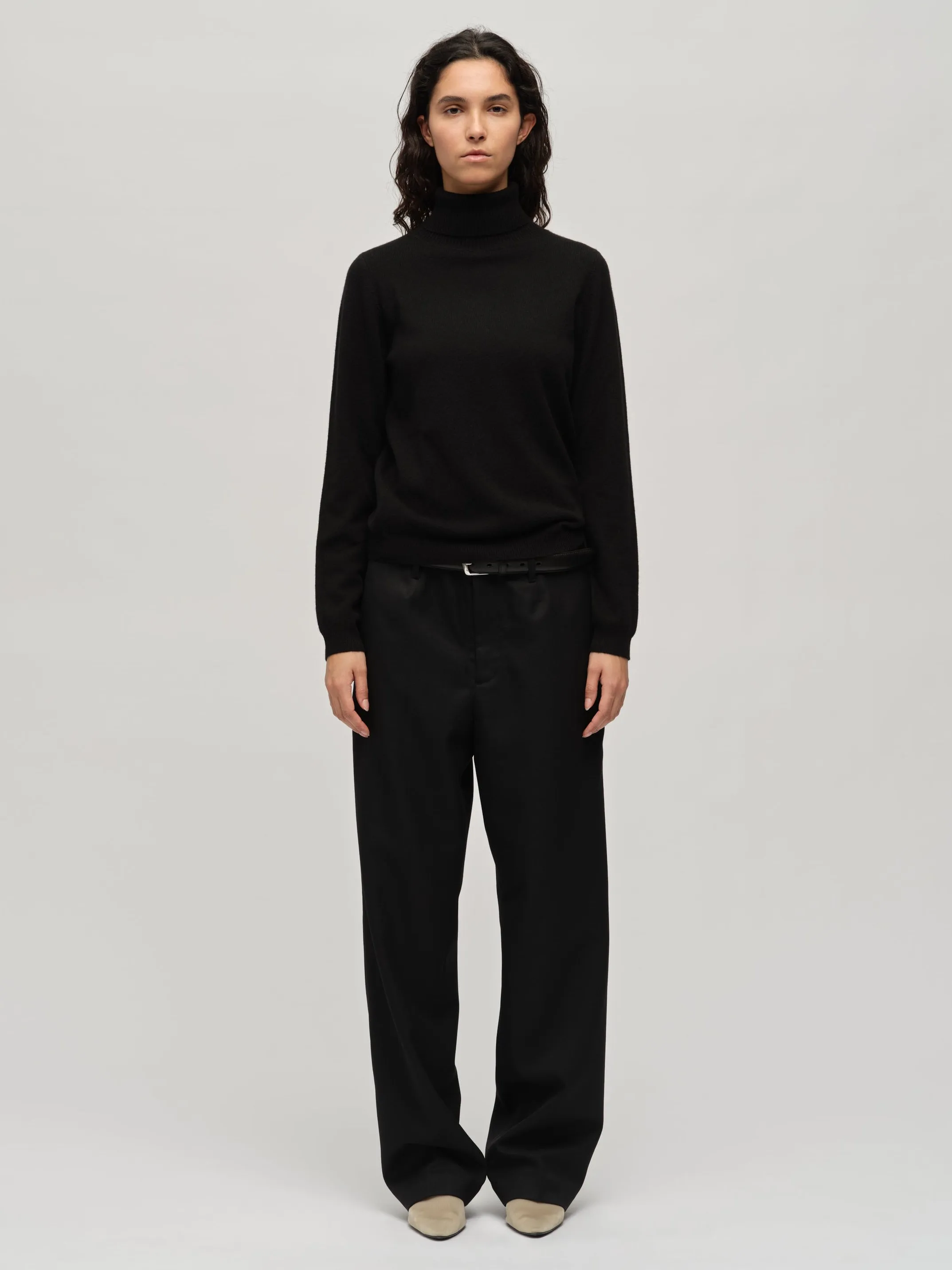 Women's Turtleneck - Black sold by People’s Republic of Cashmere