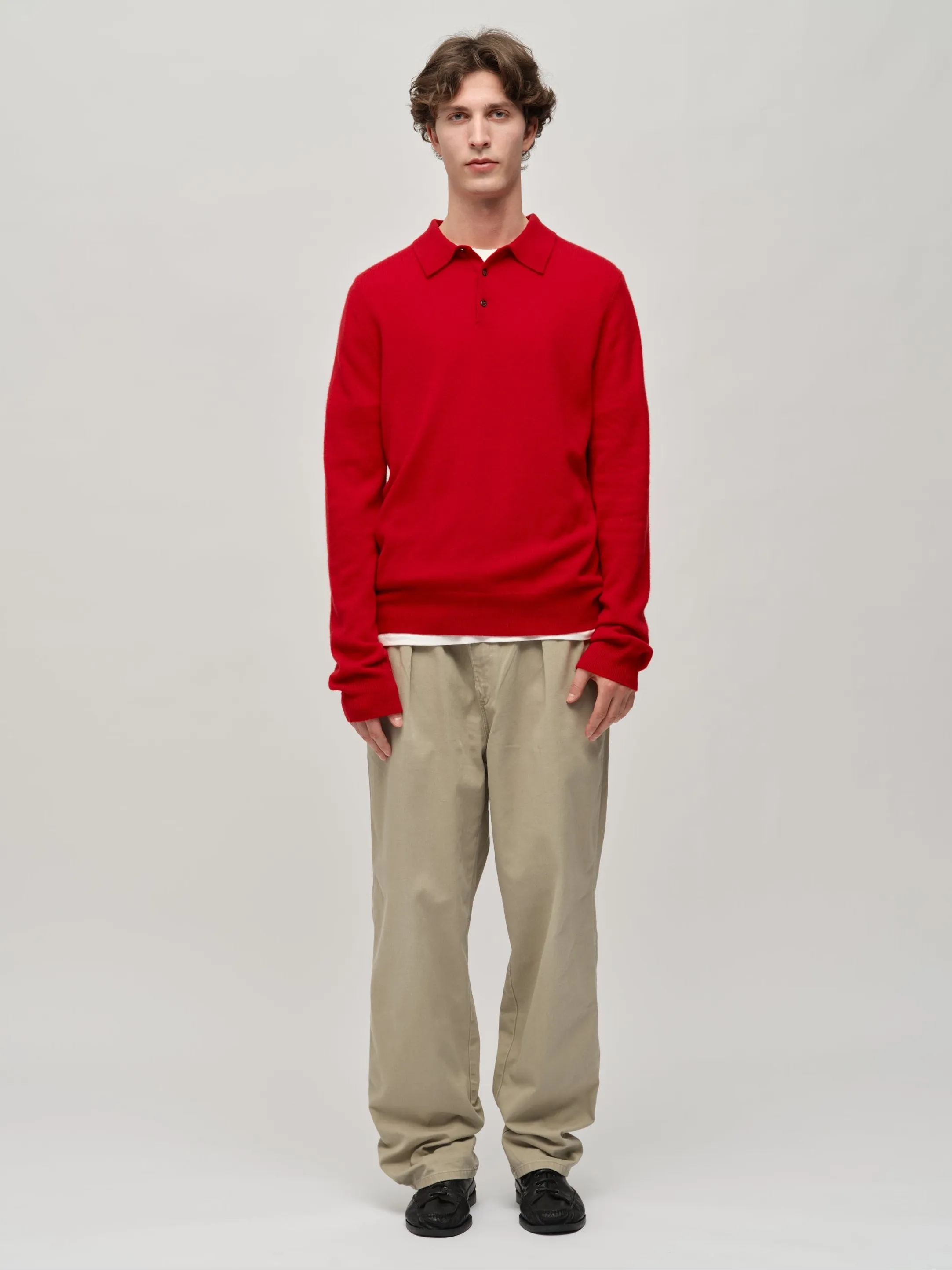 Original Polo - Red sold by People’s Republic of Cashmere product image thumbnail 3