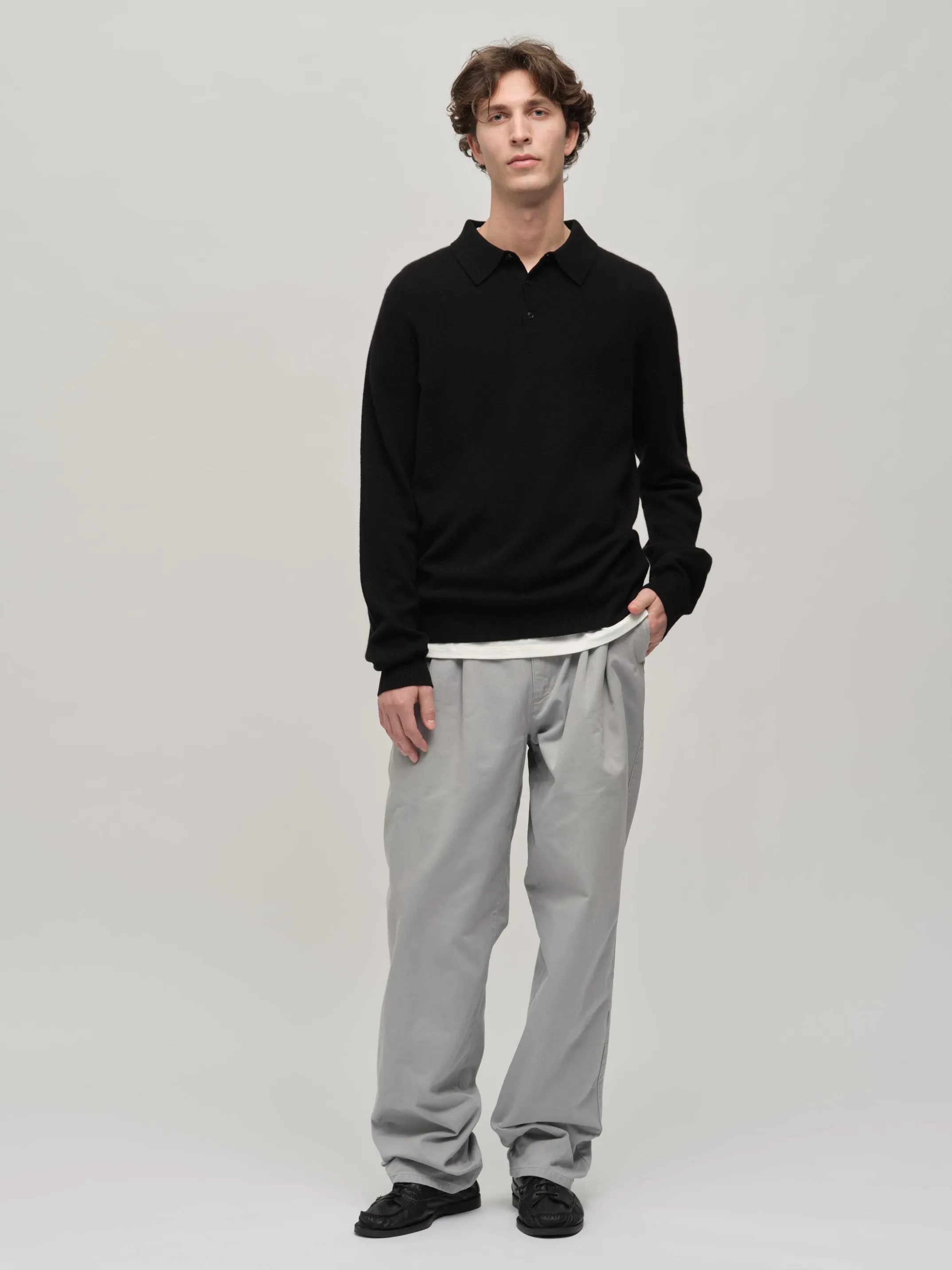 Original Polo - Black sold by People’s Republic of Cashmere product image thumbnail 4