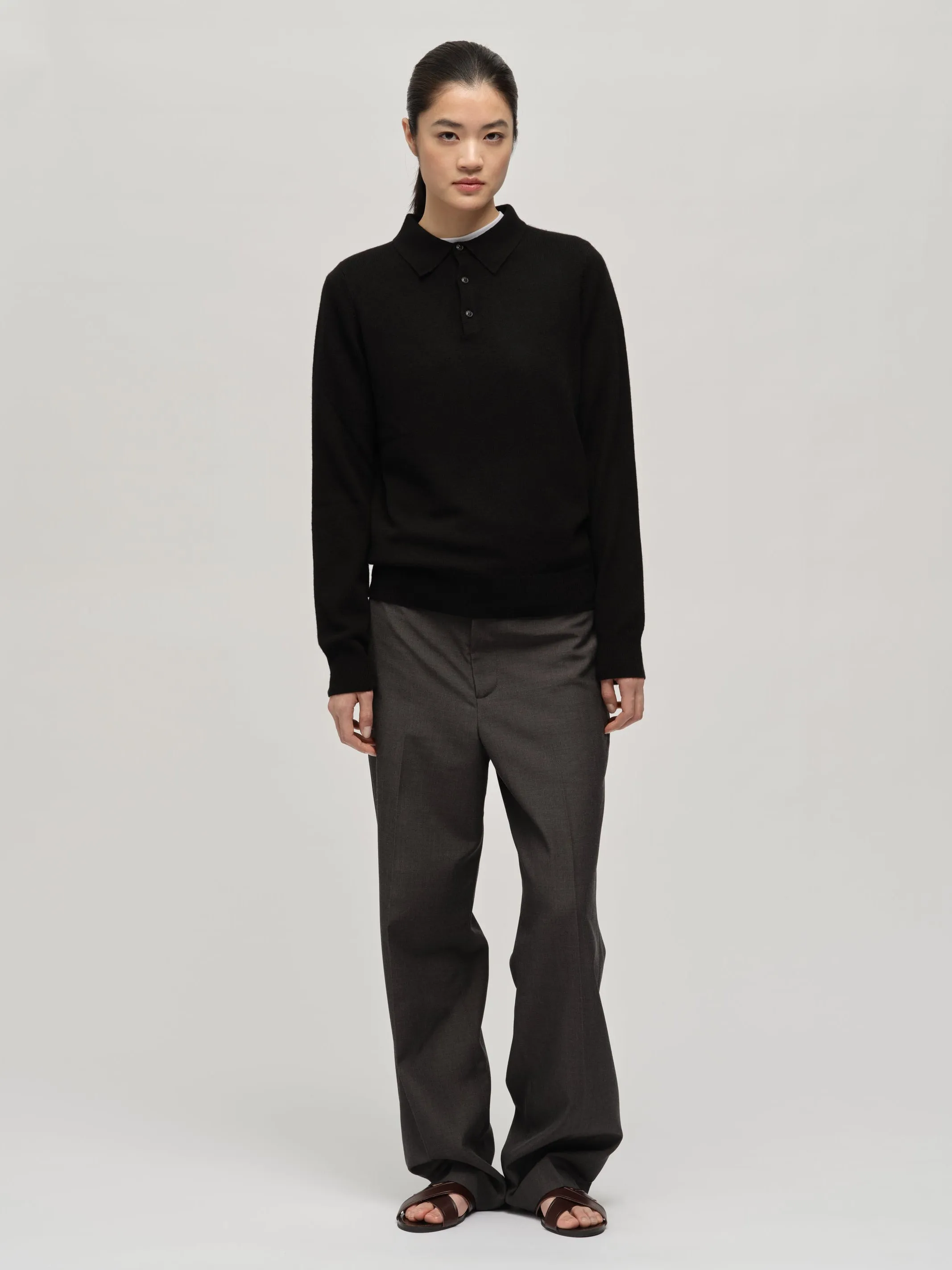 Original Polo - Black sold by People’s Republic of Cashmere