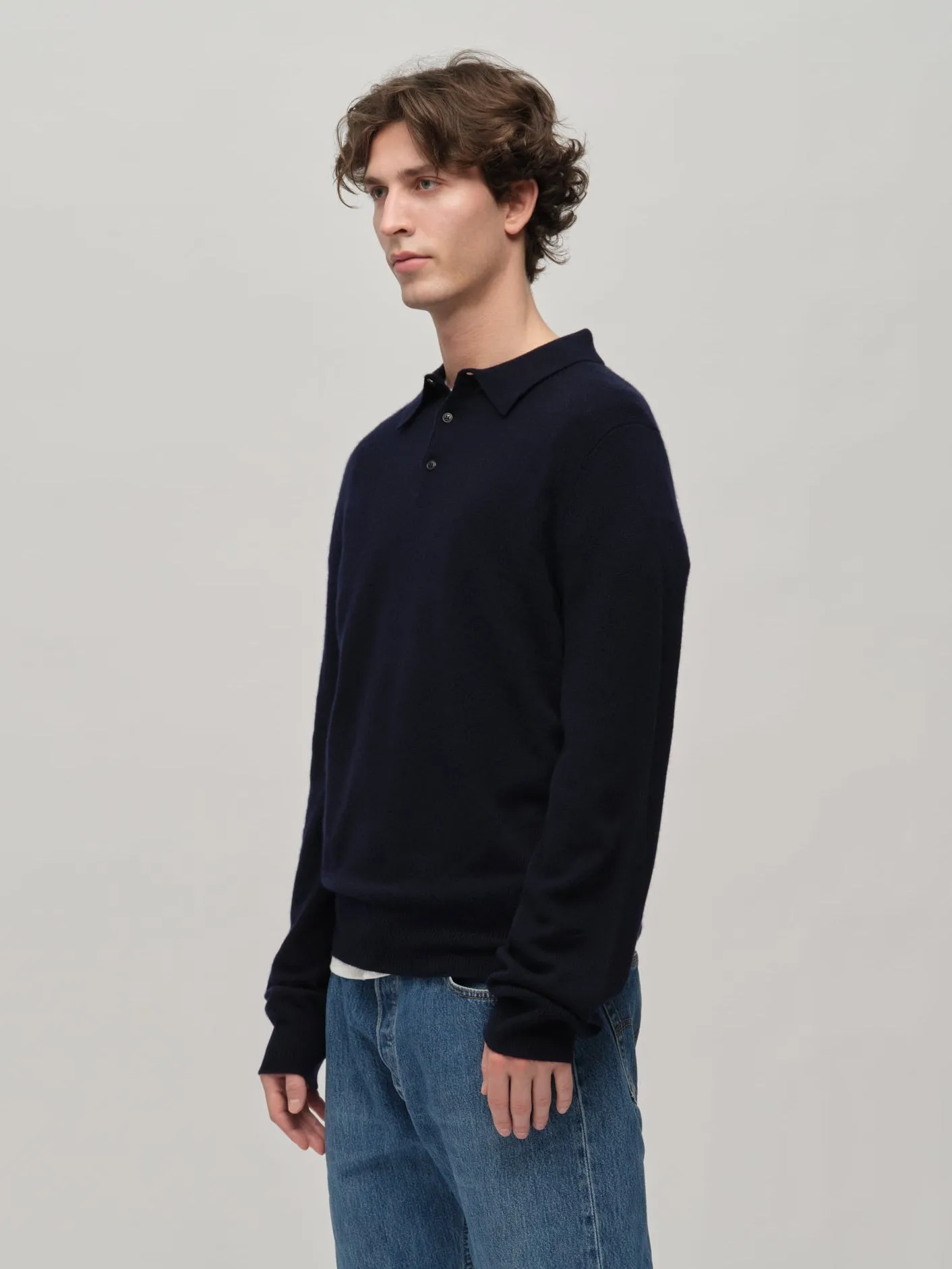 Original Polo - Navy Blue sold by People’s Republic of Cashmere product image thumbnail 2