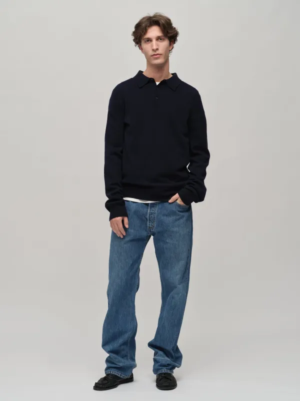 Original Polo - Navy Blue made by People’s Republic of Cashmere