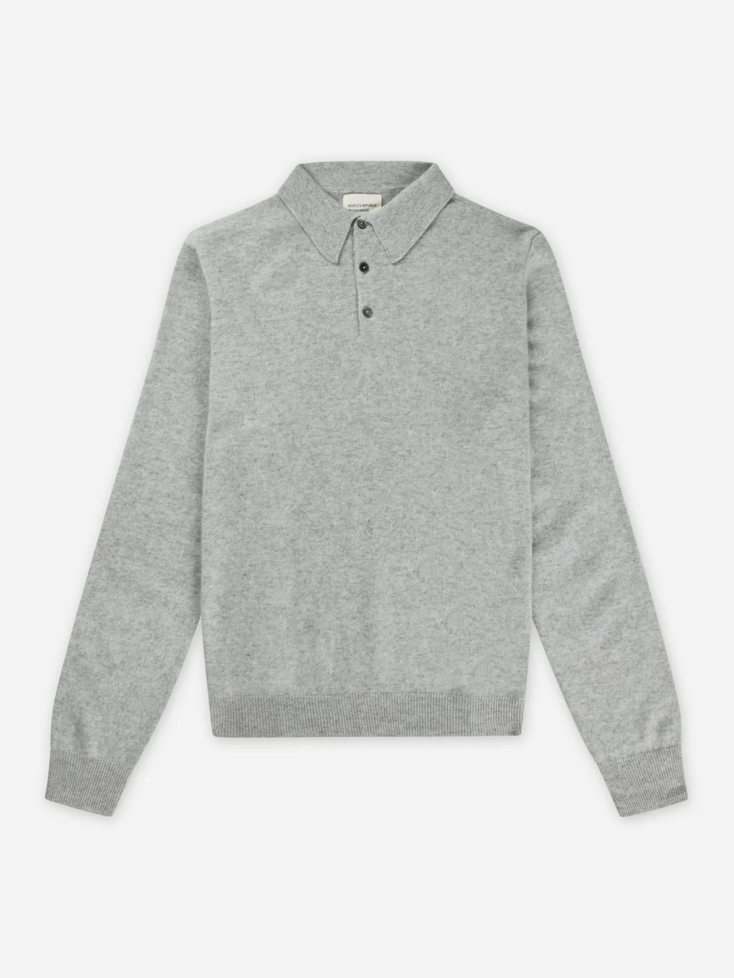 Original Polo - Ash Grey sold by People’s Republic of Cashmere product image thumbnail 5