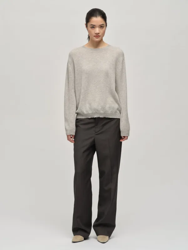 Women's Oversized Roundneck - Ash Grey made by People’s Republic of Cashmere