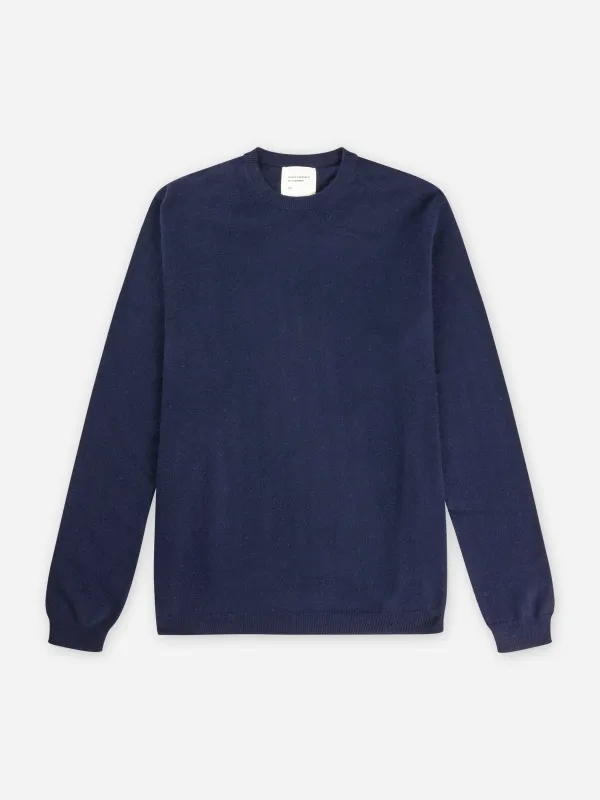 Women's Fitted Roundneck - Navy Blue made by People’s Republic of Cashmere