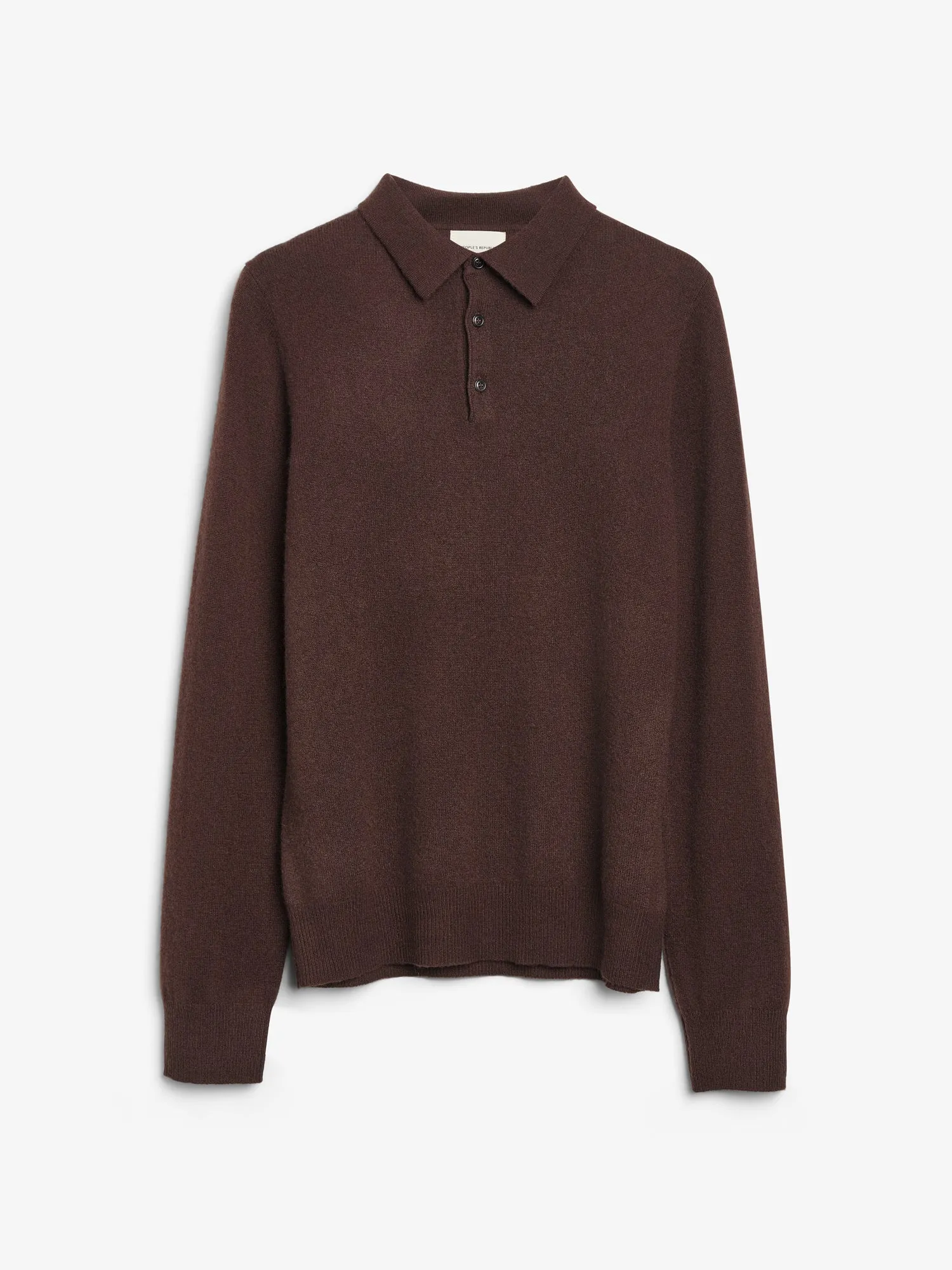 Original Polo - Dark Brown sold by People’s Republic of Cashmere product image thumbnail 3