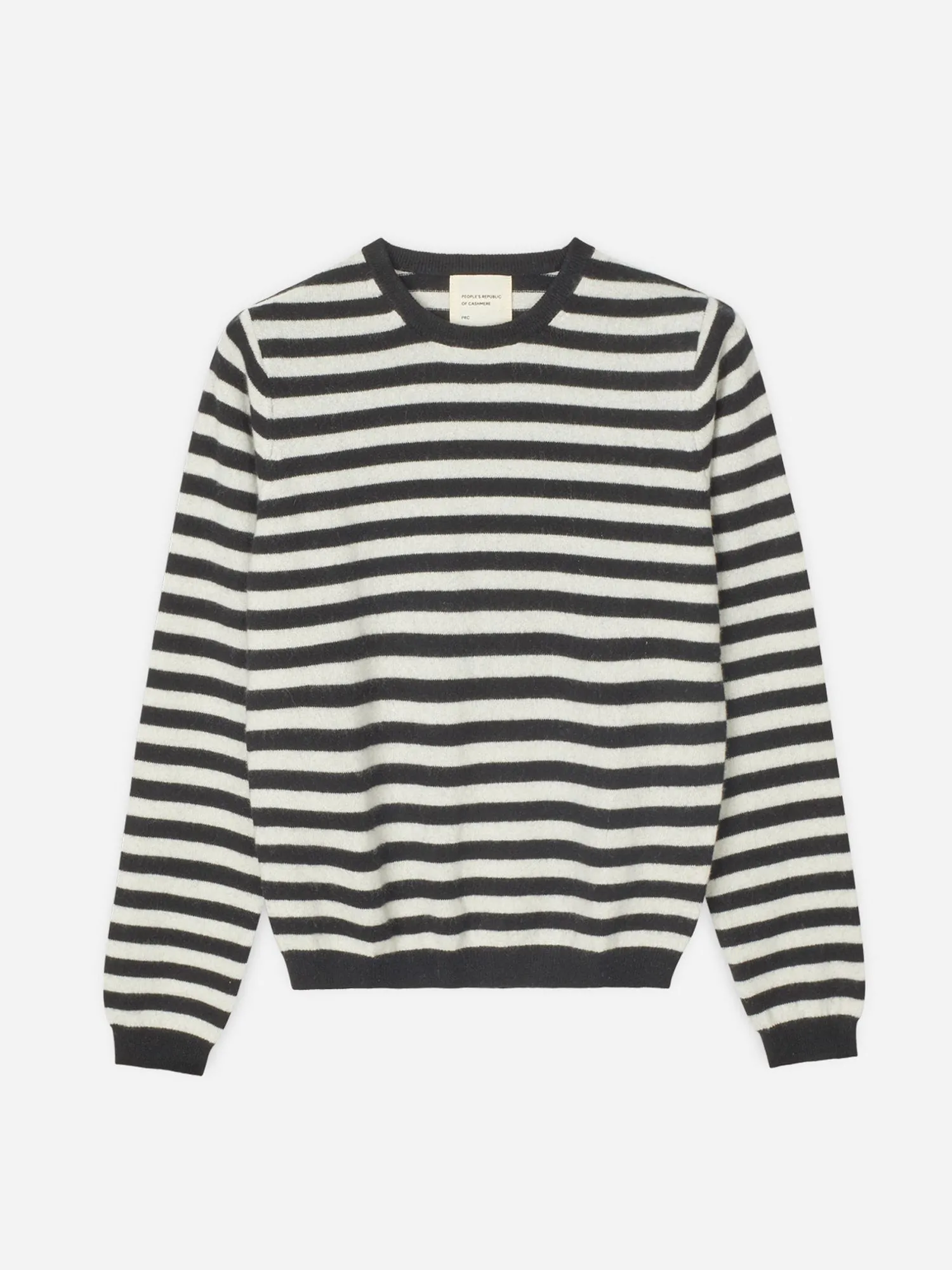 Women's Fitted Roundneck - Black Cloud sold by People’s Republic of Cashmere