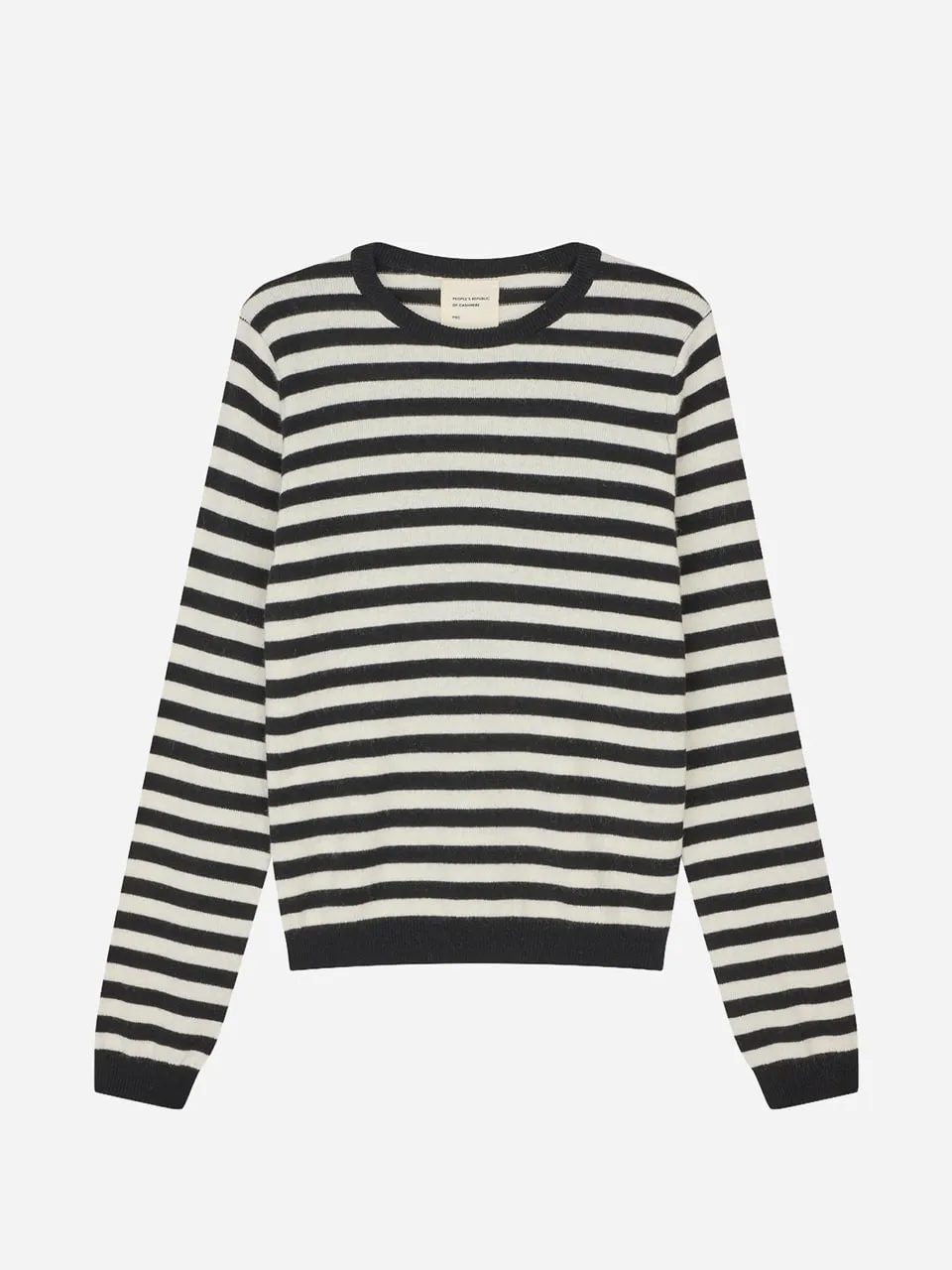 Women's Fitted Roundneck - Black Cloud sold by People’s Republic of Cashmere product image thumbnail 2