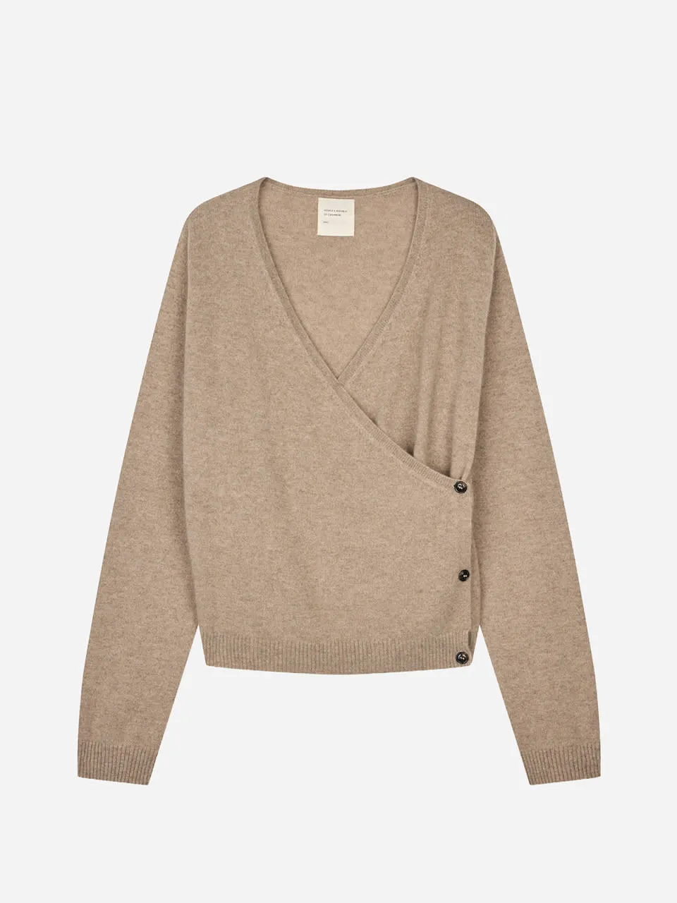 Women's French Cardigan - Toast sold by People’s Republic of Cashmere