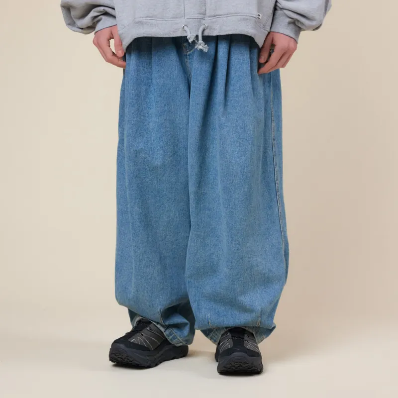 Anglan - Stone Vintage Denim Baloon Pants - Stone Wash made by Anglan
