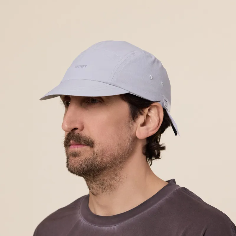 Satisfy Running - Peaceshell Cordura Trail Cap - Light Grey made by Satisfy Running