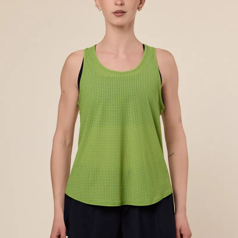 Literary Sport - Leni Run Tank / Vest - Verdant made by Literary Sport