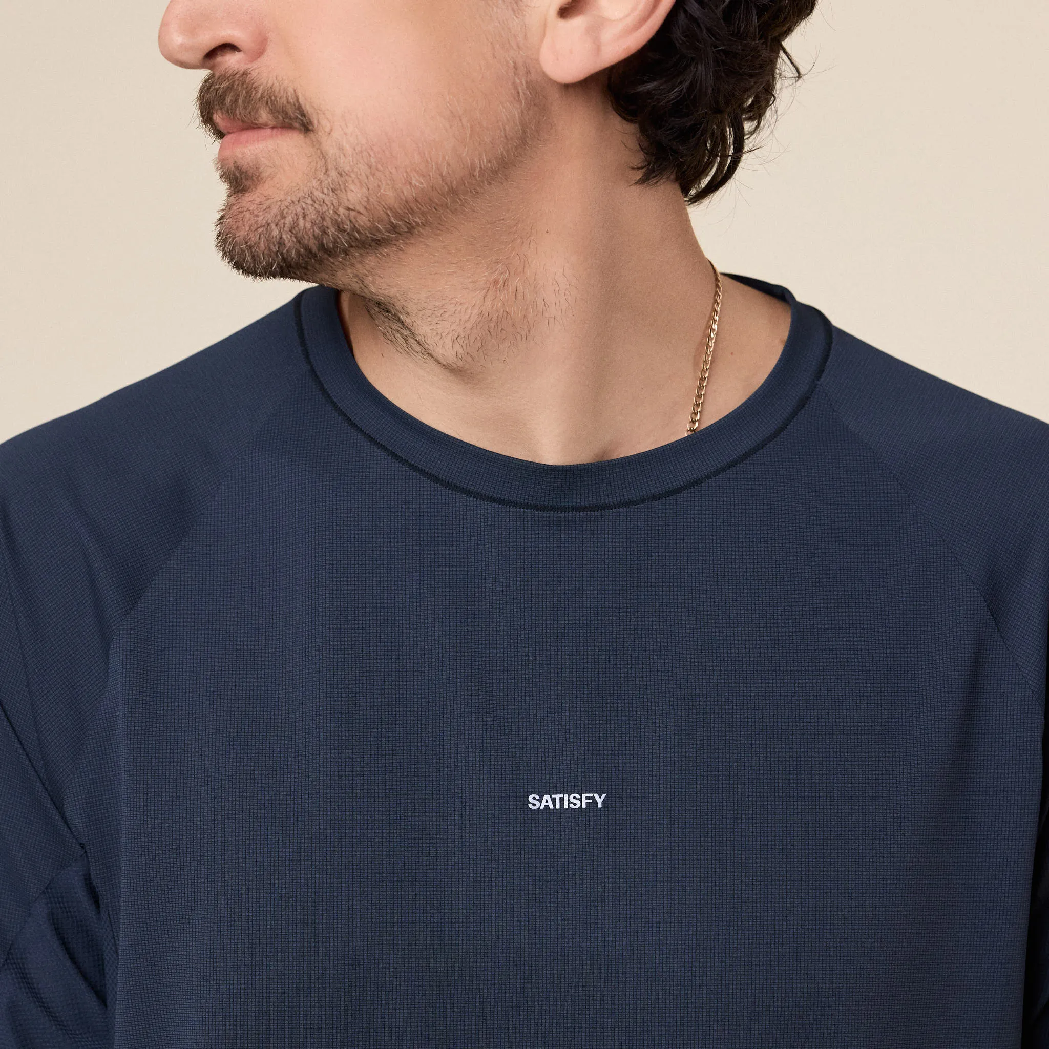 Satisfy Running - AuraLite™ UV Long Sleeve T-Shirt - Black sold by This Thing Of Ours product image thumbnail 3