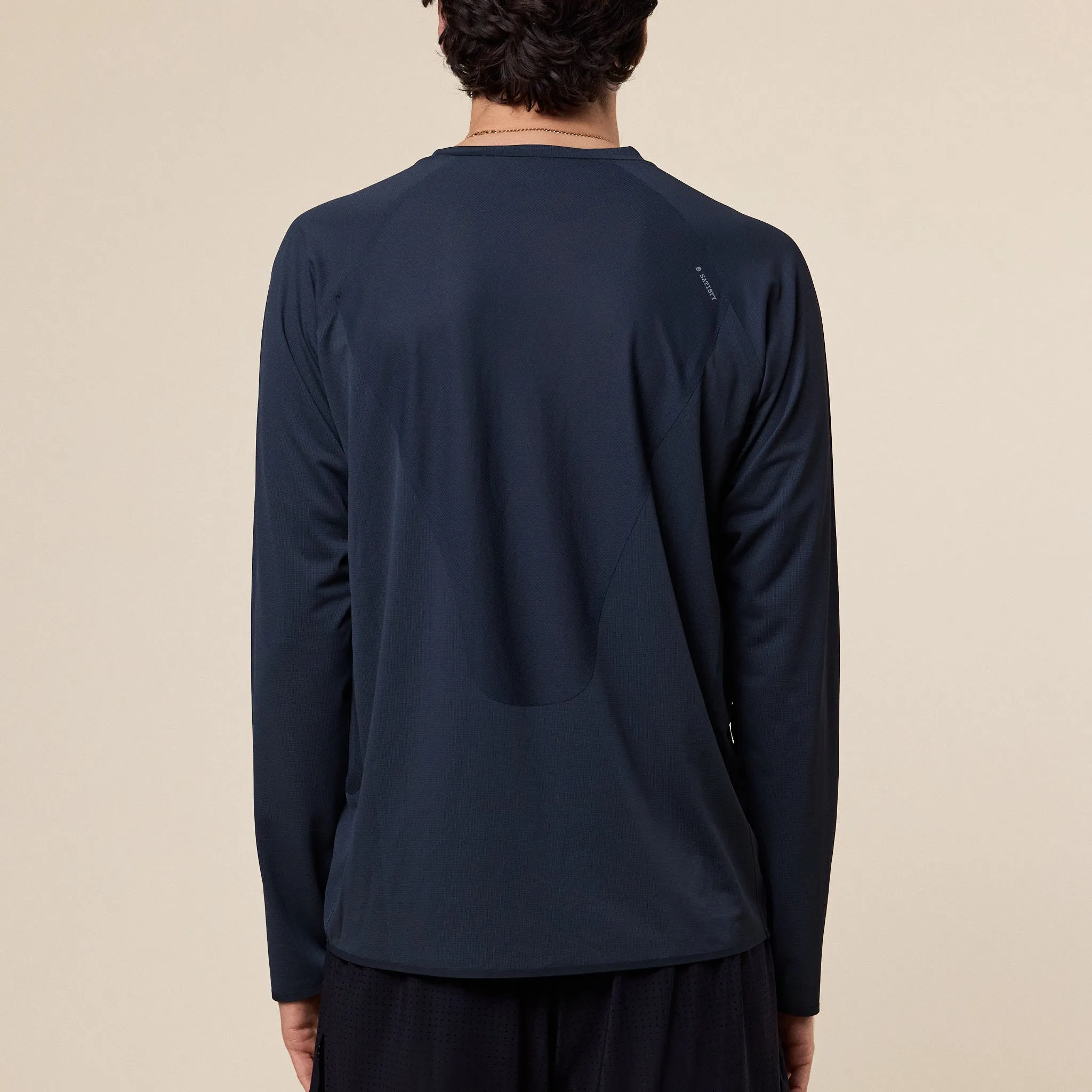 Satisfy Running - AuraLite™ UV Long Sleeve T-Shirt - Black sold by This Thing Of Ours product image thumbnail 2