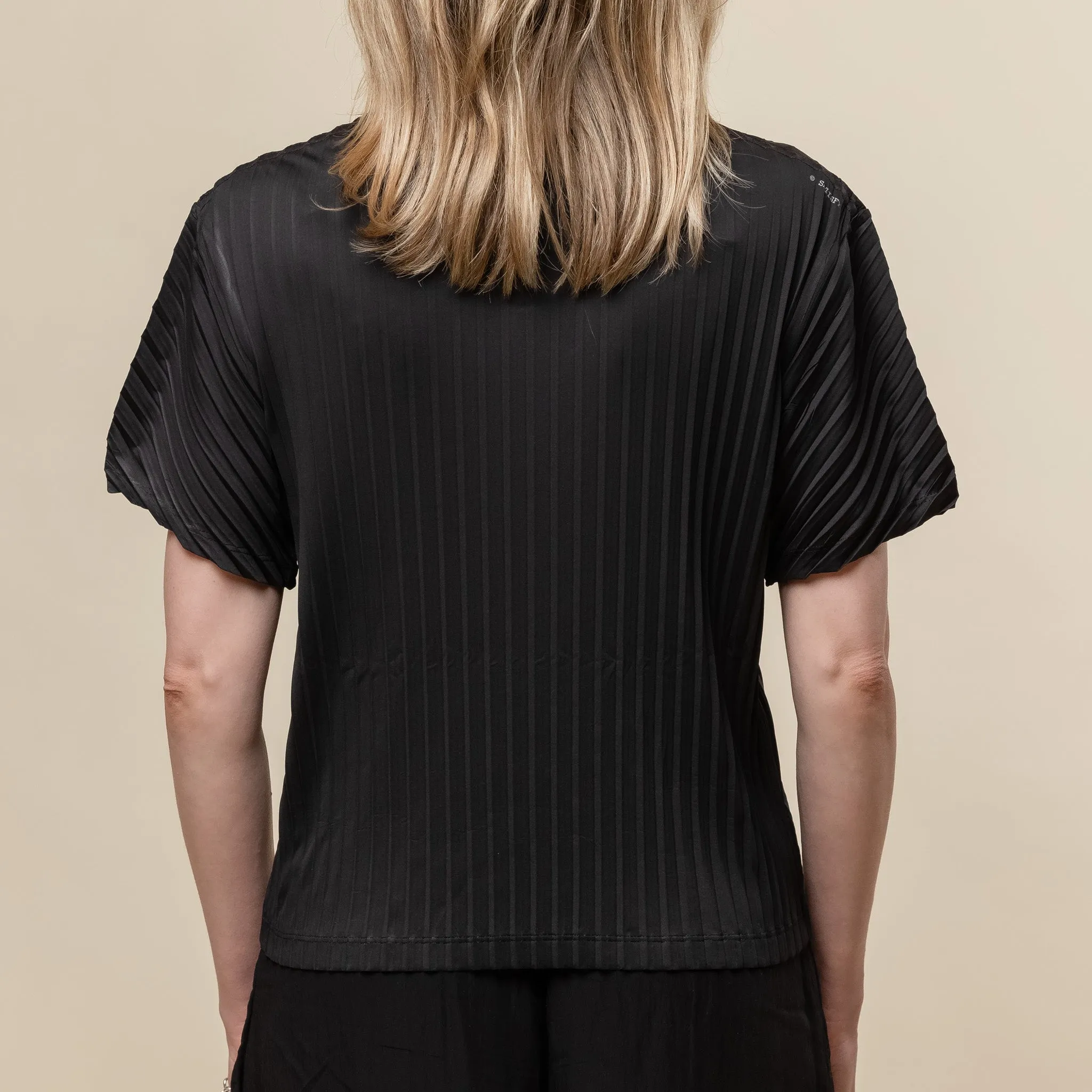 Satisfy Running - Women's AuraLite™ Pleated T-Shirt - Black sold by This Thing Of Ours product image thumbnail 4