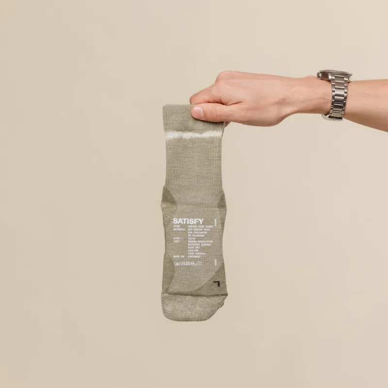 Satisfy Running - Merino Nylon Tube Socks - Tie Dye Covert Green made by Satisfy Running