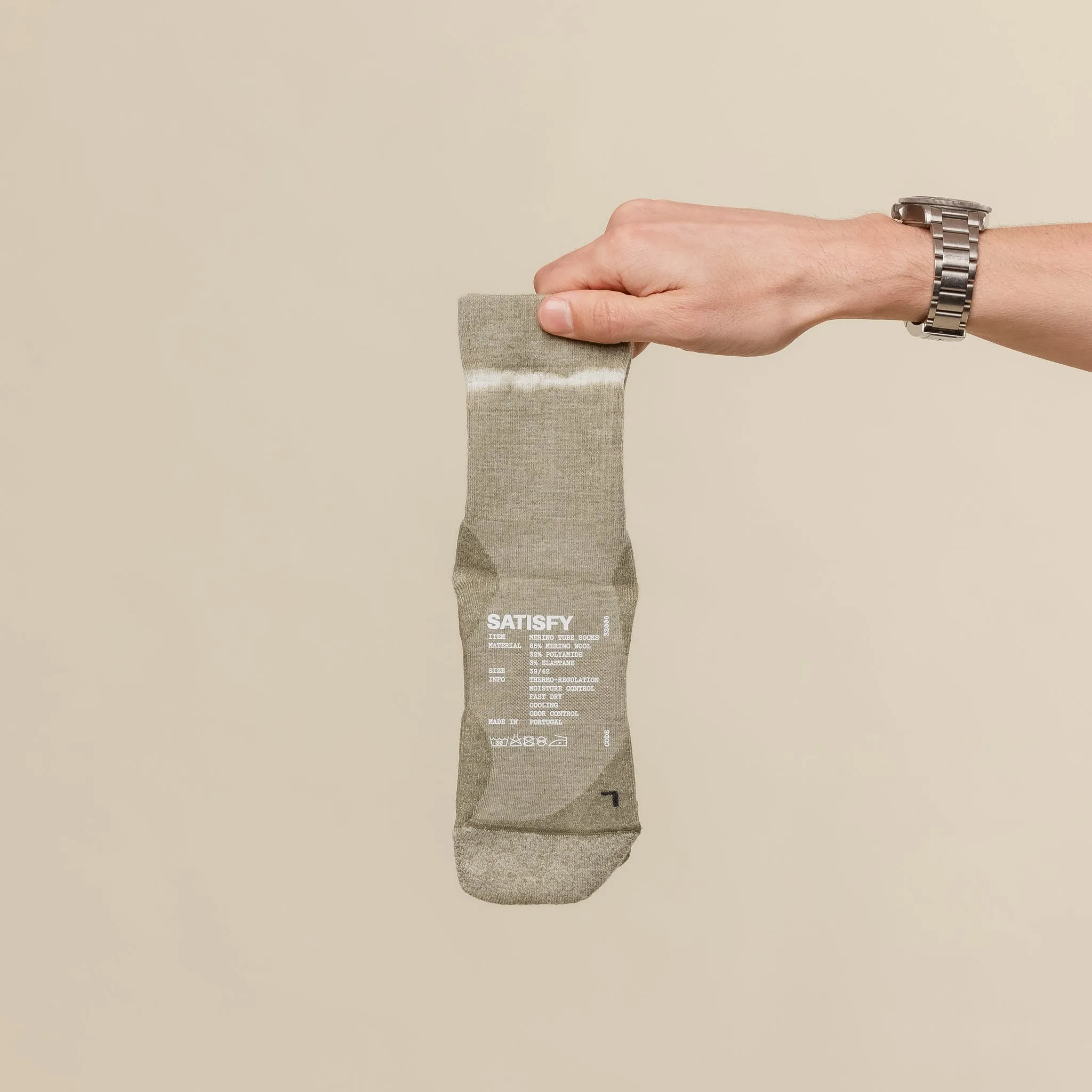 Satisfy Running - Merino Nylon Tube Socks - Tie Dye Covert Green sold by This Thing Of Ours