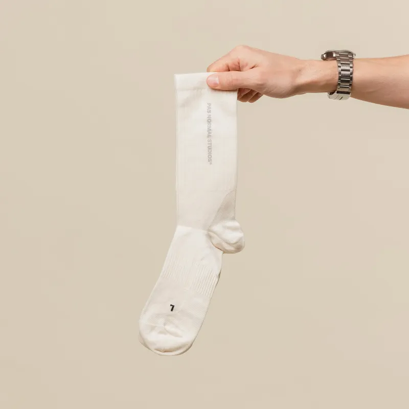 Pas Normal Studios - Off-Race Socks - Off White made by Pas Normal Studios