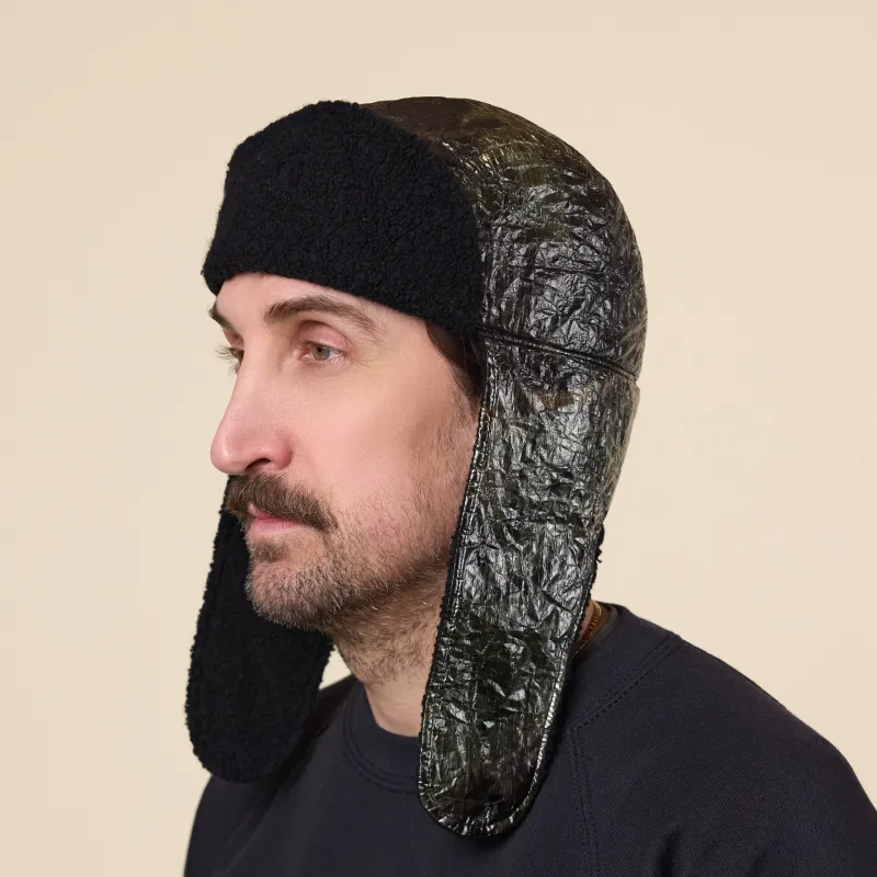 Found Feather - Dyneema & Polar Fleece Aviator Hat - Tree Camo made by Found Feather
