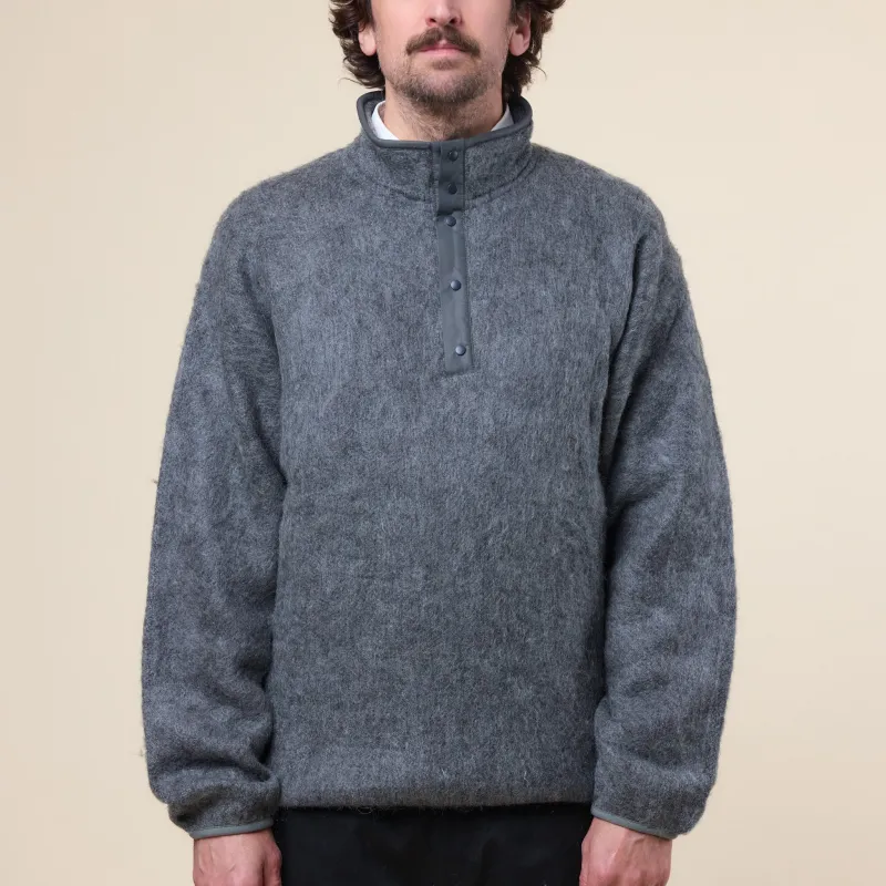 Nanamica - Pullover Mohair Sweater - Heather Grey made by Nanamica