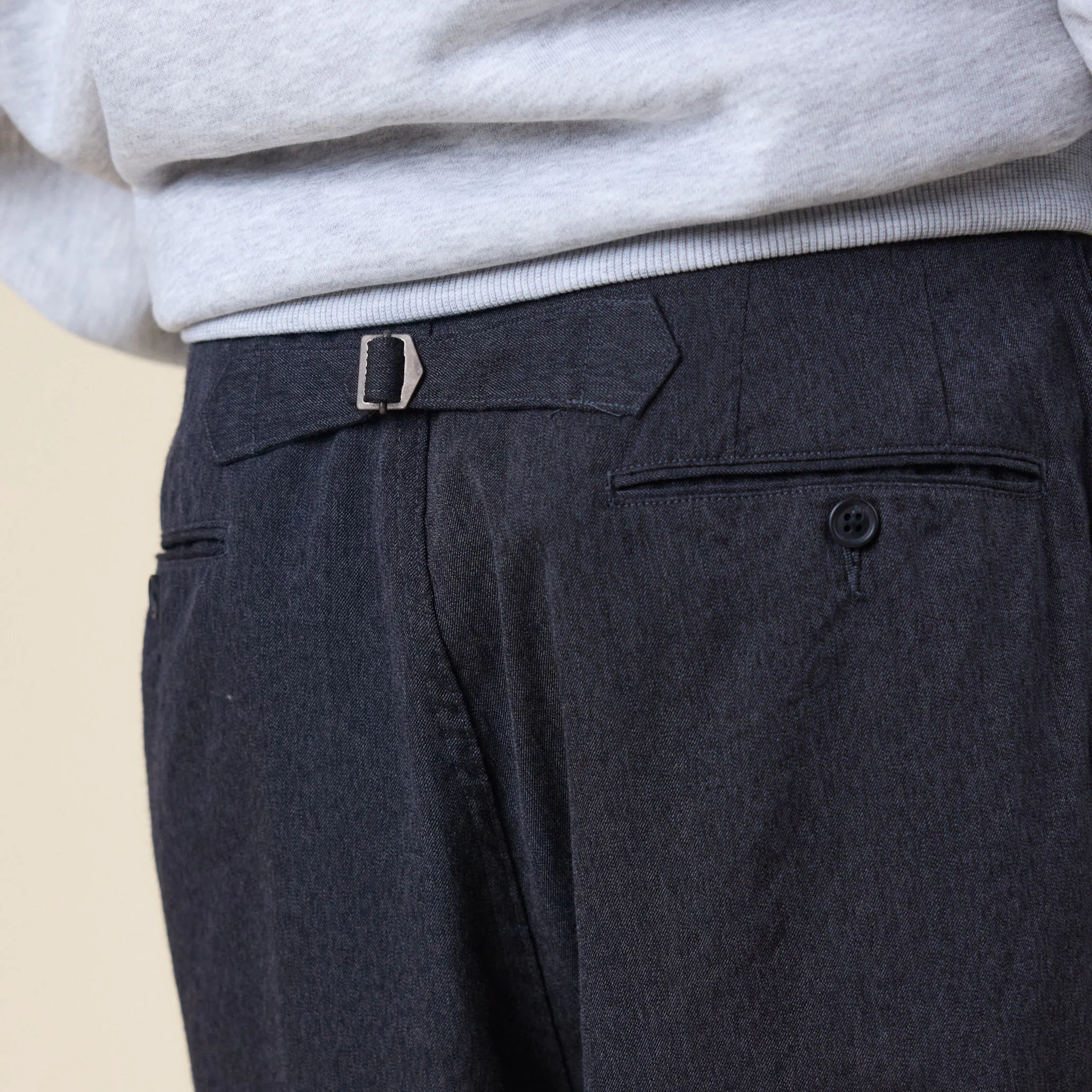 Nanamica - Wool Gabardine Pleat Pants - Charcoal sold by This Thing Of Ours product image thumbnail 5