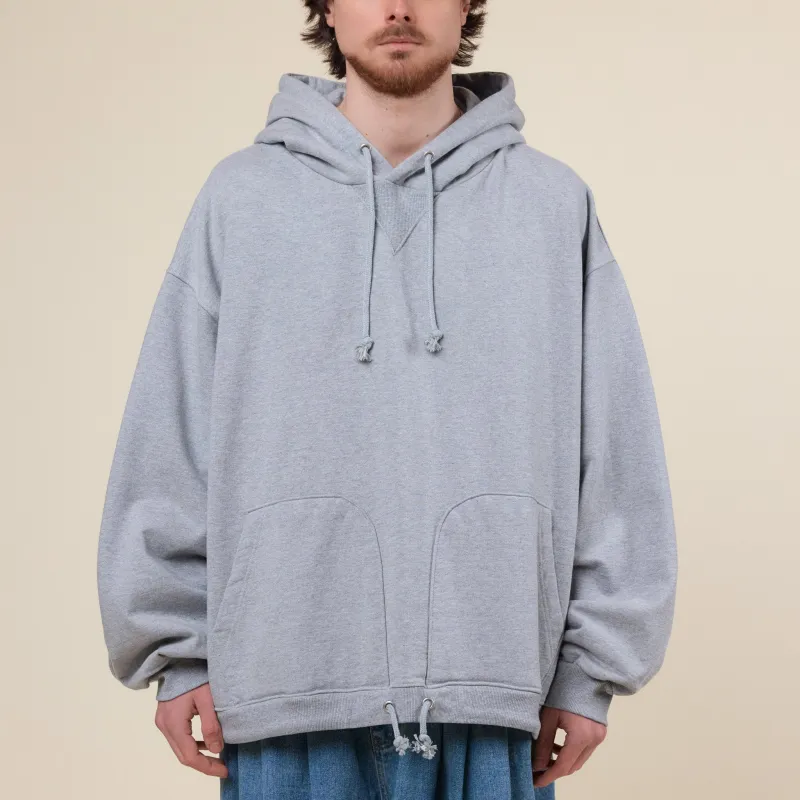 Anglan - Double Valley Hoodie - Melange Grey made by Anglan