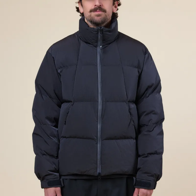 Goldwin - Dope Dyed Ripple Nylon Down Jacket - Deep Charcoal made by Goldwin