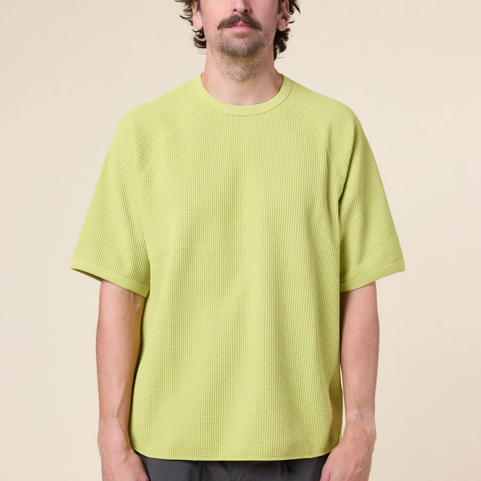 Goldwin - Waffle T-Shirt - Honey Olive sold by This Thing Of Ours
