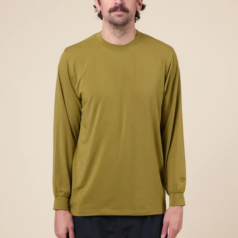 Goldwin - Polartec Delta Long Sleeve T-Shirt - Evergreen made by Goldwin