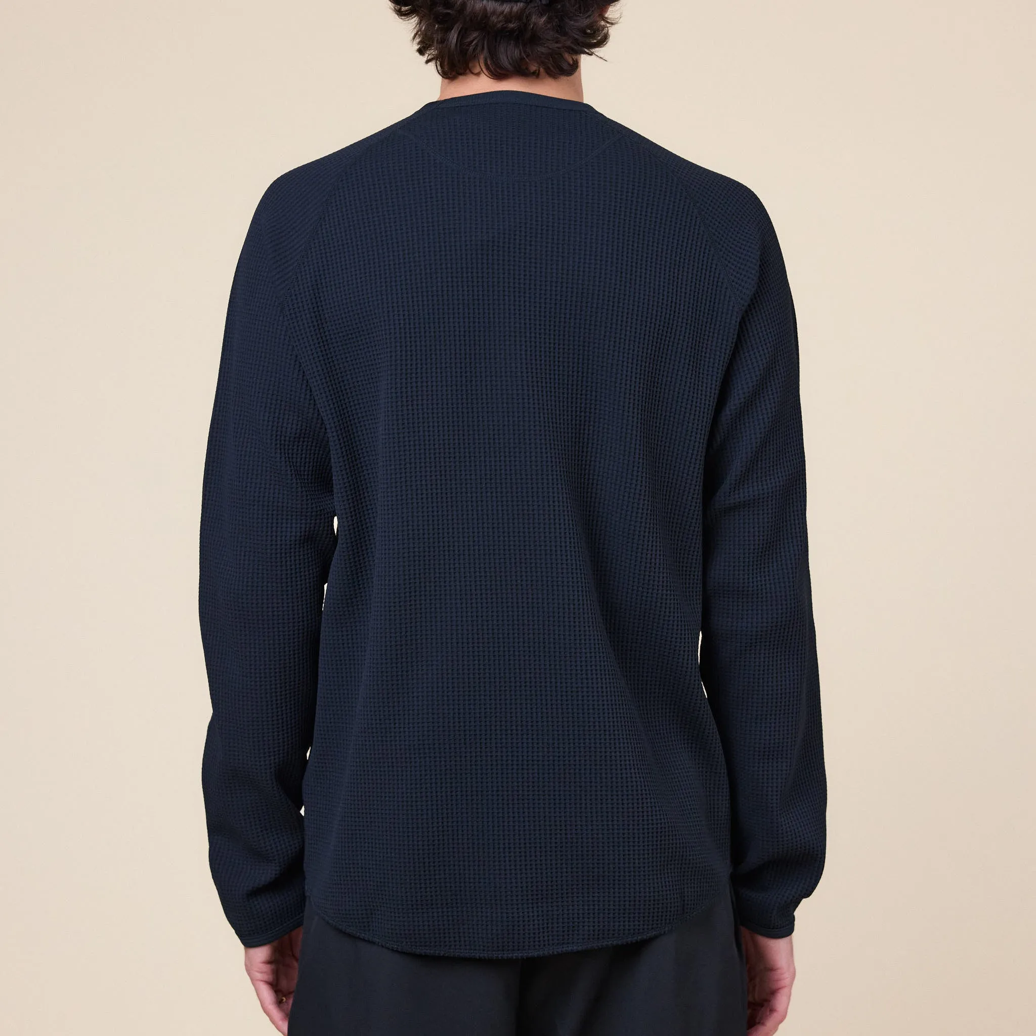 Goldwin - Waffle Long Sleeve T-Shirt - Black sold by This Thing Of Ours product image thumbnail 2
