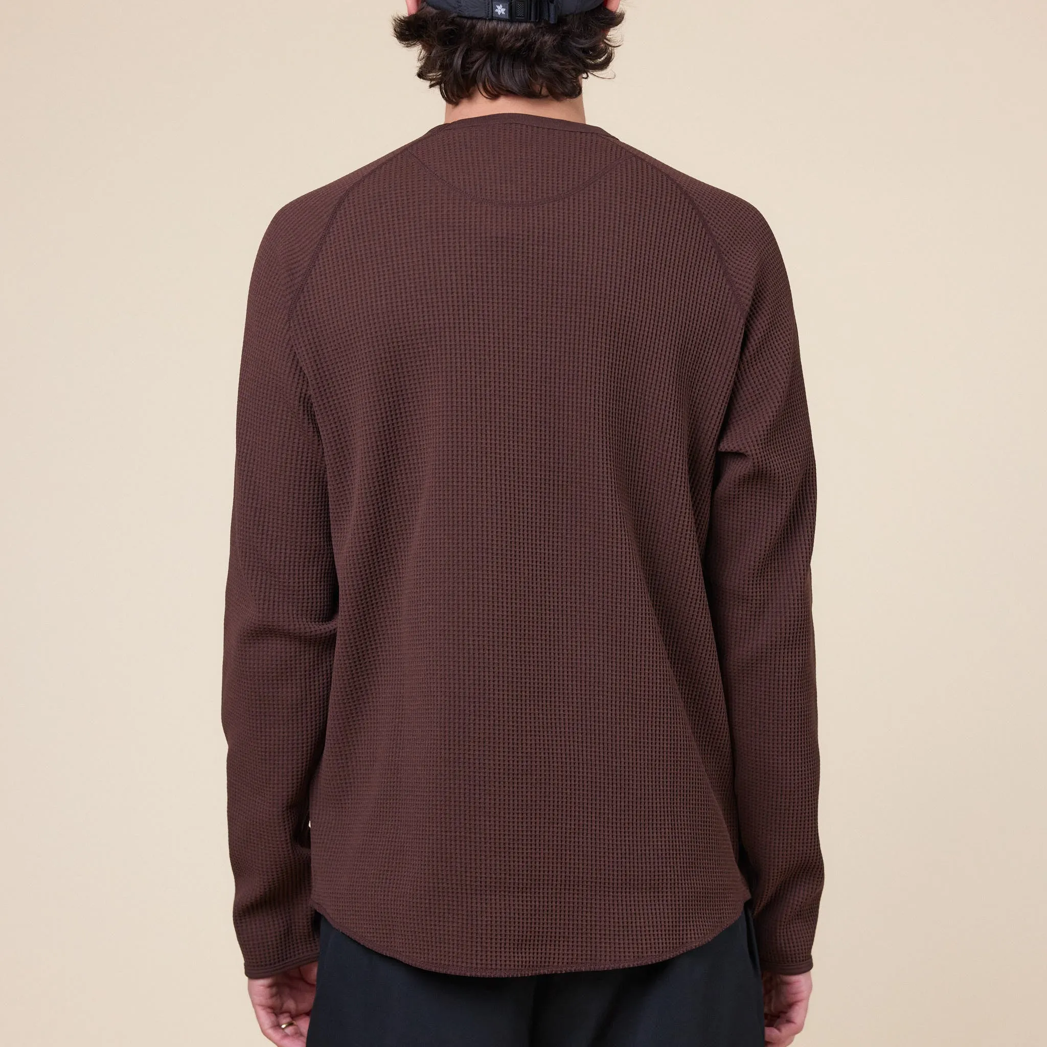 Goldwin - Waffle Long Sleeve T-Shirt - Chicory Brown sold by This Thing Of Ours product image thumbnail 2