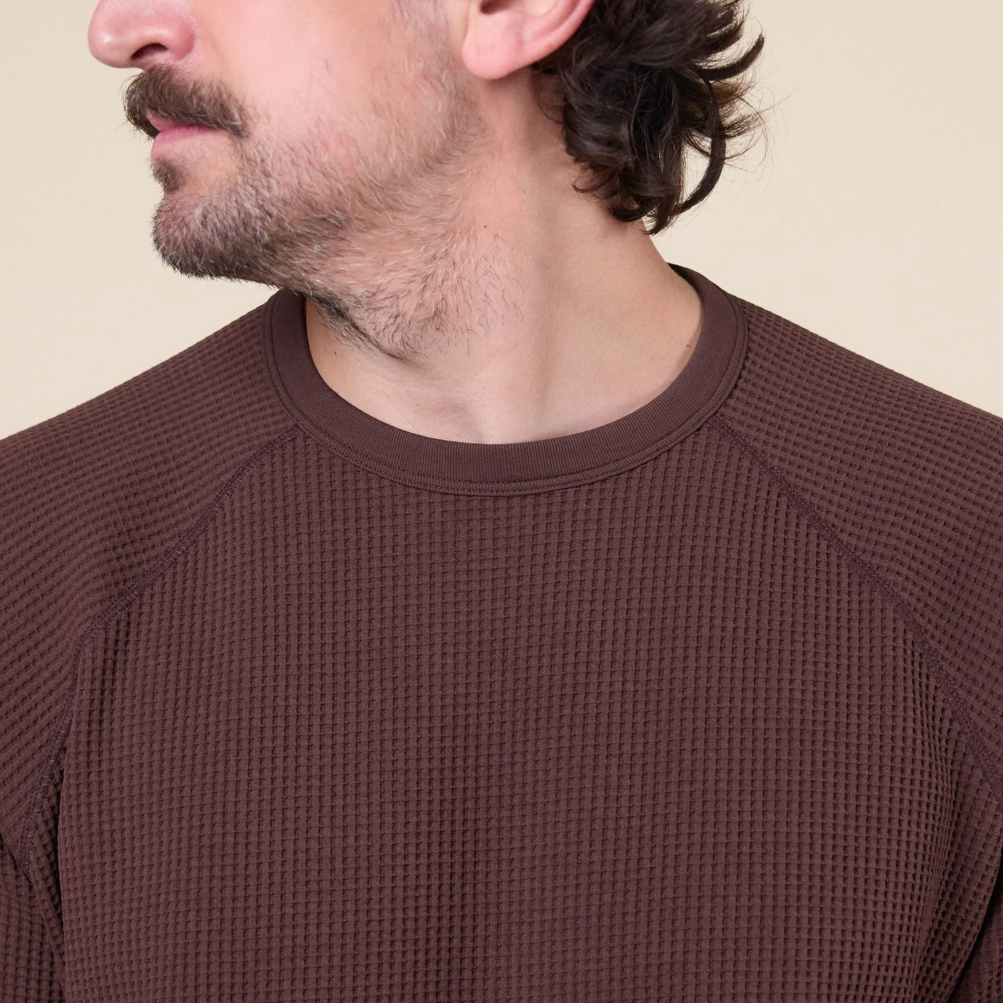 Goldwin - Waffle Long Sleeve T-Shirt - Chicory Brown sold by This Thing Of Ours product image thumbnail 3