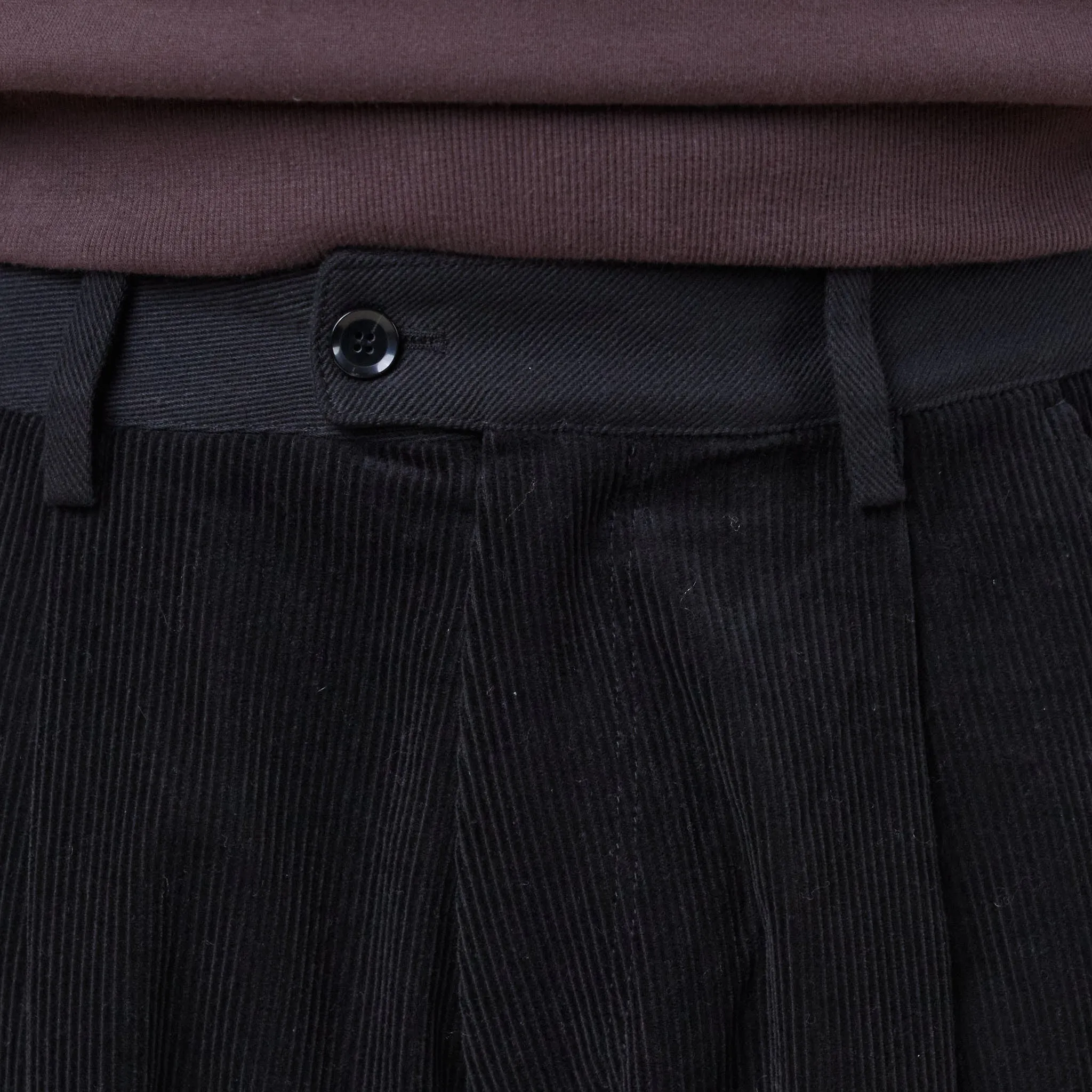 Merely Made - Premium Dual Fabric Contrast Wide Pants - Royal Black sold by This Thing Of Ours product image thumbnail 5