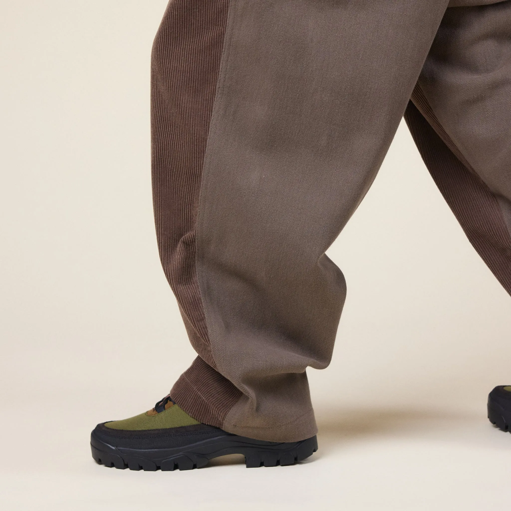 Merely Made - Premium Dual Fabric Contrast Wide Pants - Cocoa Brown sold by This Thing Of Ours product image thumbnail 4
