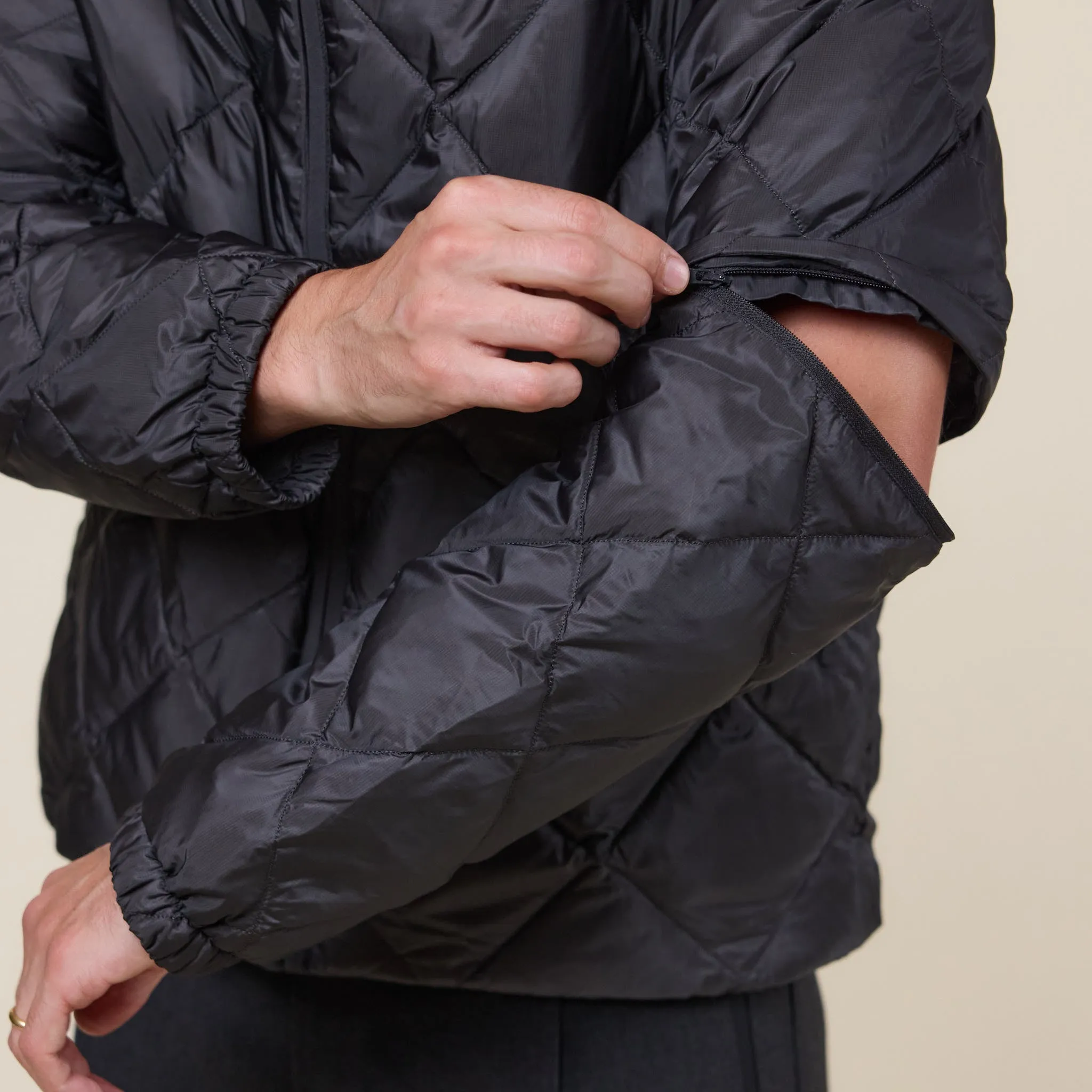 Hiking Patrol - Base Light Down Zip Off Jacket - Charcoal Black sold by This Thing Of Ours product image thumbnail 5