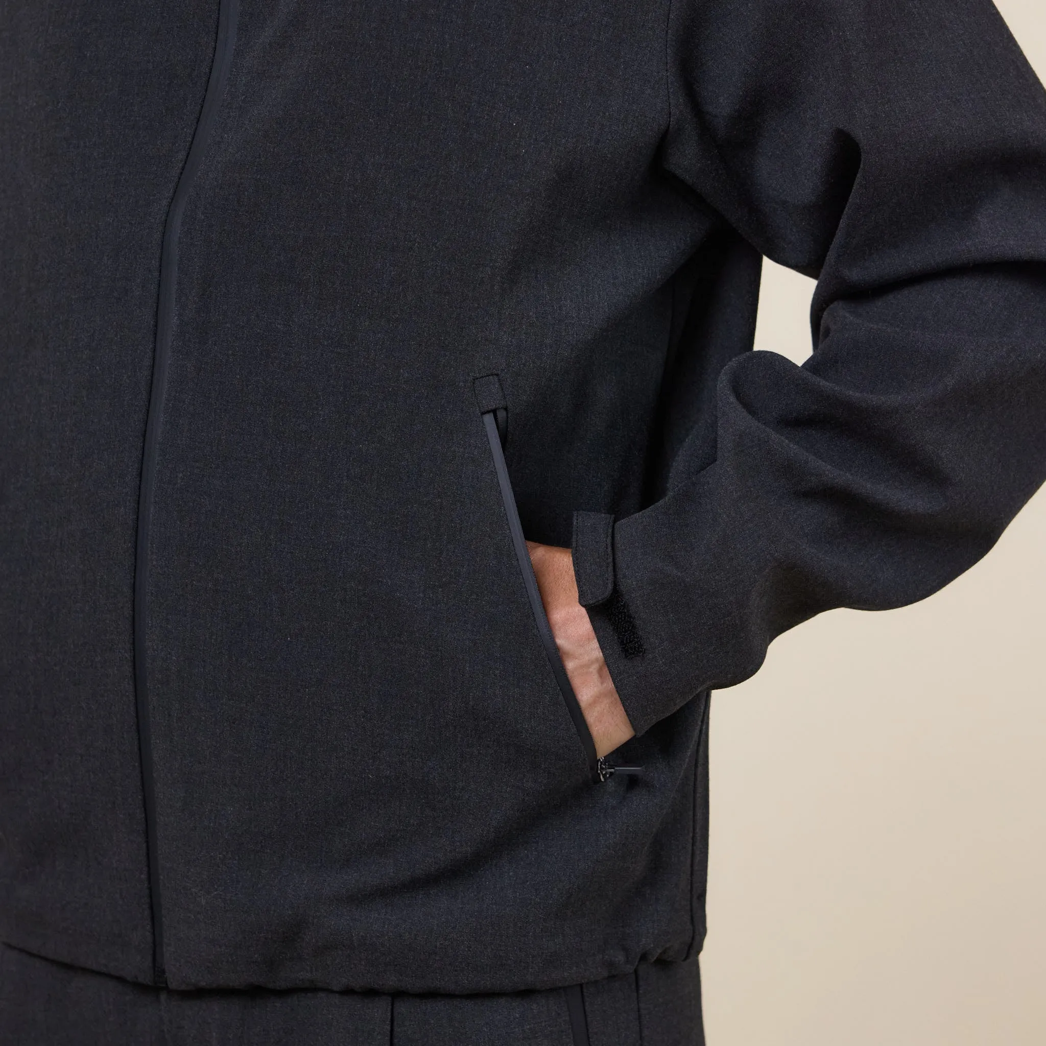 Hiking Patrol - Waypoint Texture Hooded Jacket - Dark Grey sold by This Thing Of Ours product image thumbnail 4
