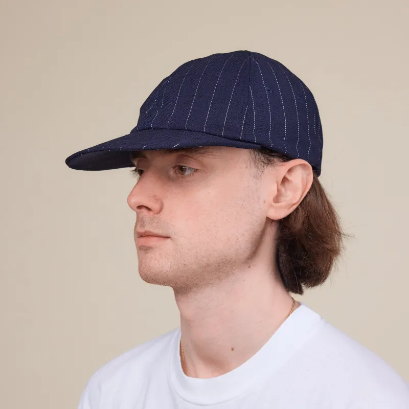 Found Feather - Classic 6 Panel Cap - Navy Stripe made by Found Feather