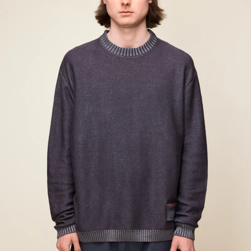 GR10K - Blended High Molecular Crewneck Sweater - Stone Grey made by GR10K