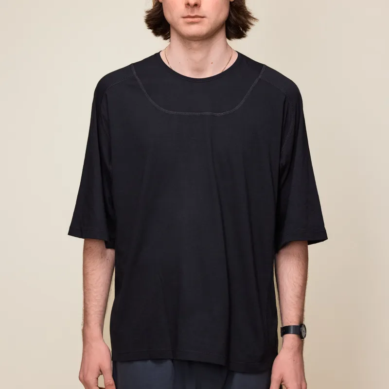 GR10K - Light Interlock Short Sleeve T-Shirt - Black made by GR10K