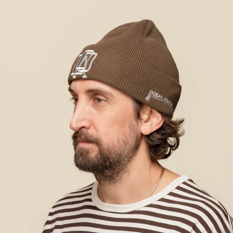 Nanamica - OOAL Knit Cap - Dark Brown made by Nanamica
