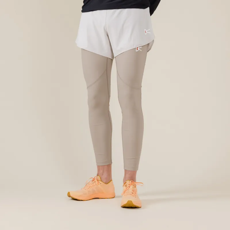 District Vision - Lono Full Length Run Tights - Stone made by District Vision