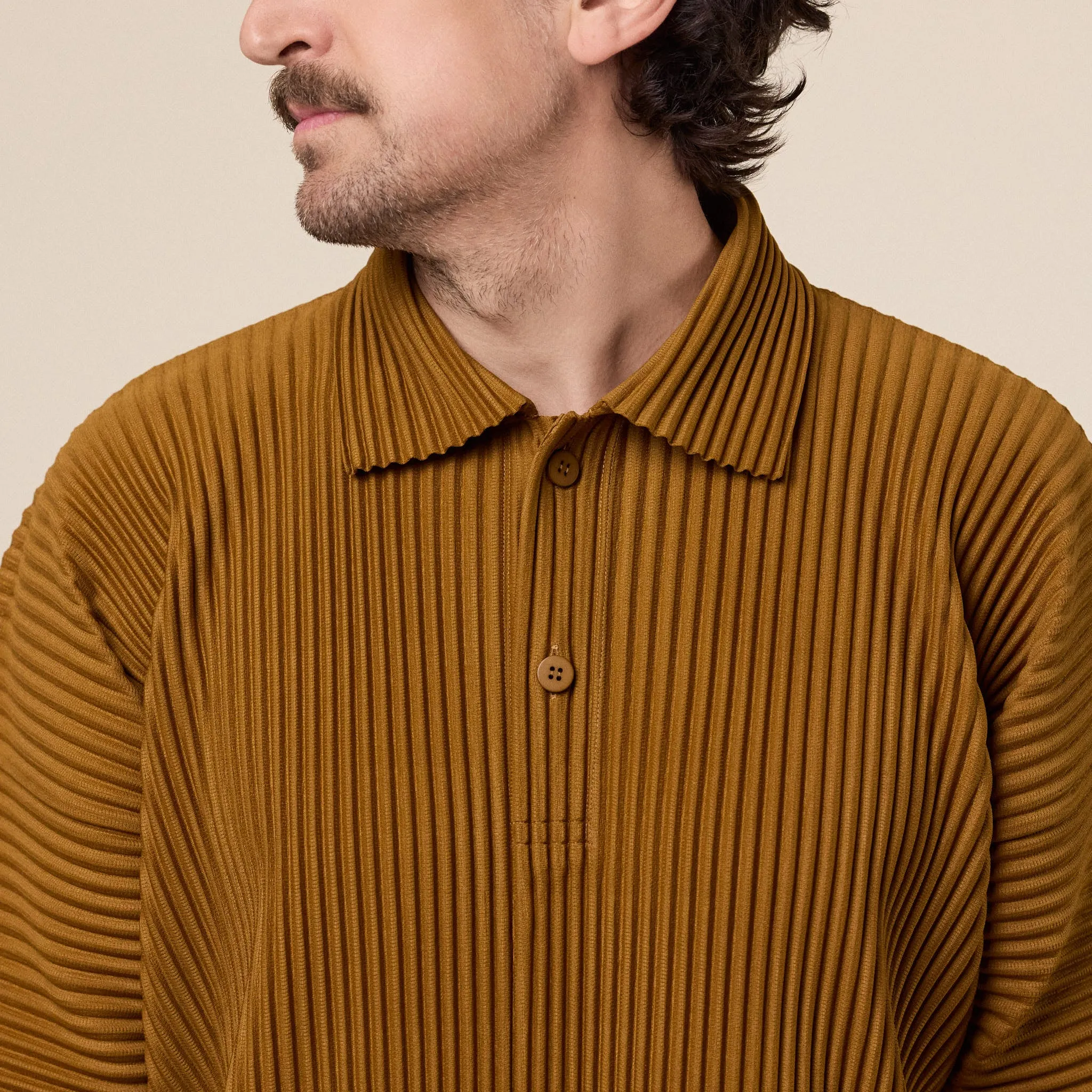 Homme Plissé Issey Miyake - Monthly Colours Shirt - Venice Boat Brown sold by This Thing Of Ours product image thumbnail 3