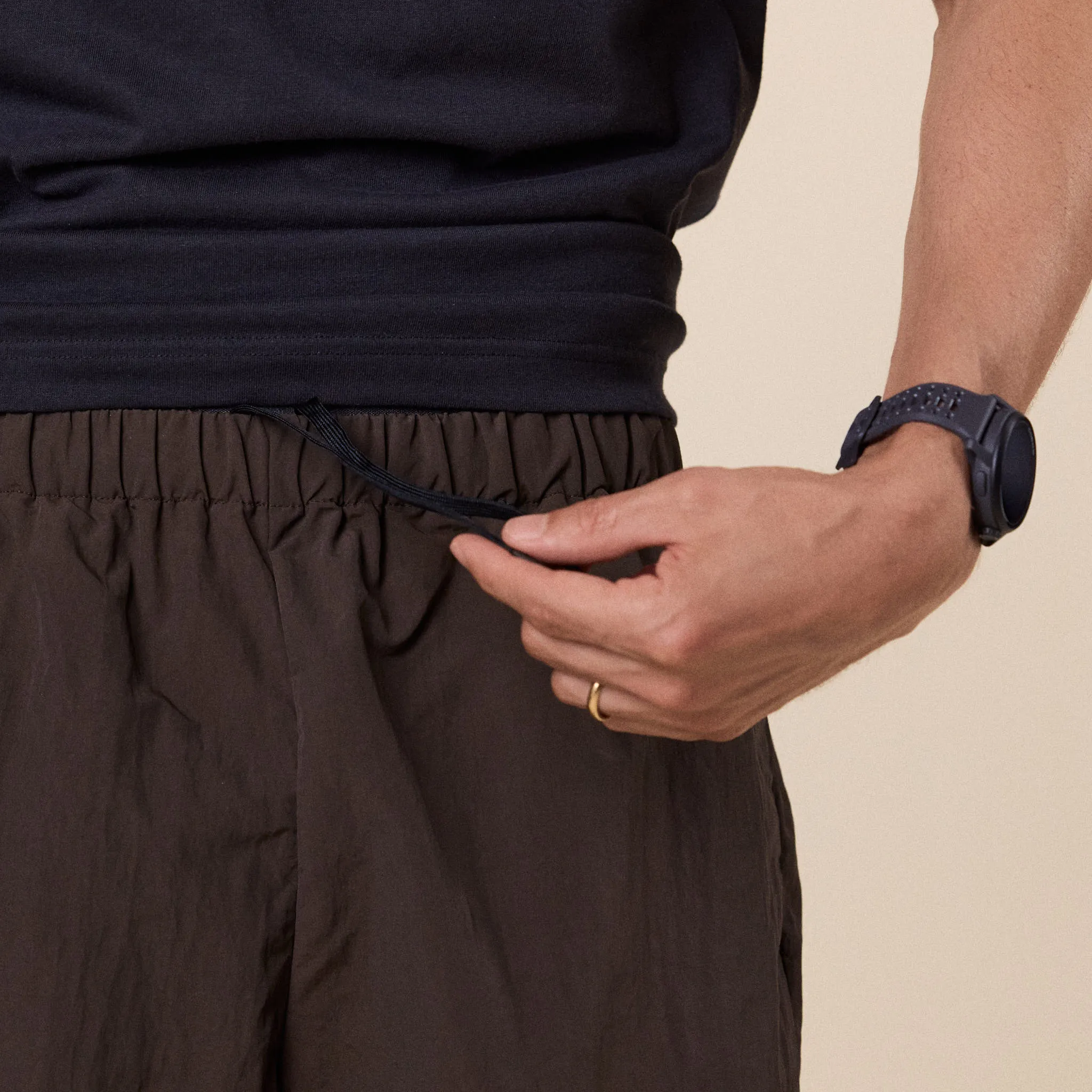 Goldwin - Nylon Shorts - Jet Brown sold by This Thing Of Ours product image thumbnail 3